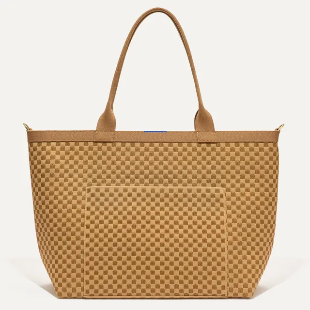 Rothy's The Zip Travel Tote borsa viaggio Hazelnut con zip