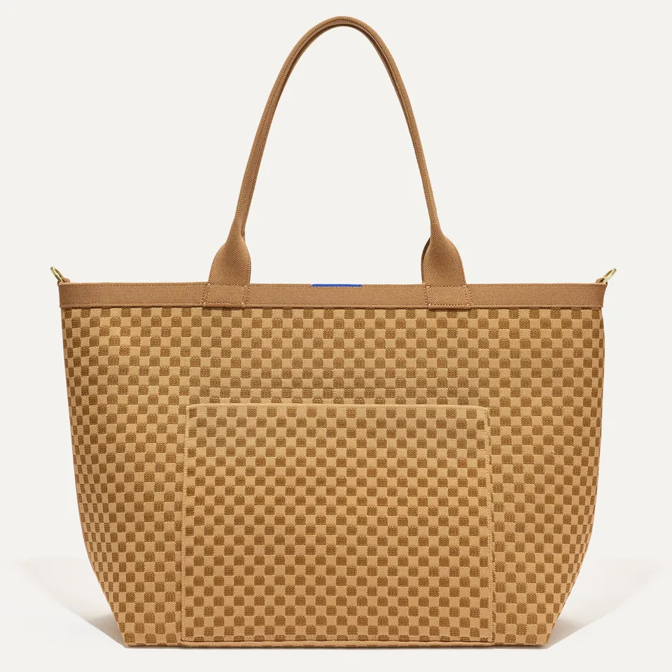 Rothy's The Zip Travel Tote borsa viaggio Hazelnut con zip