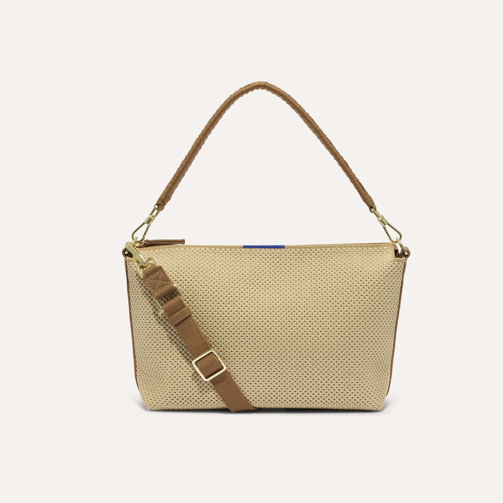 Rothy's The Daily Crossbody borsa tracolla beige Macadamia zip
