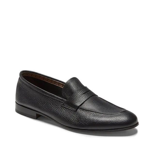 F.lli Rossetti Estate Mocassino Uomo Nero Pelle Cervo