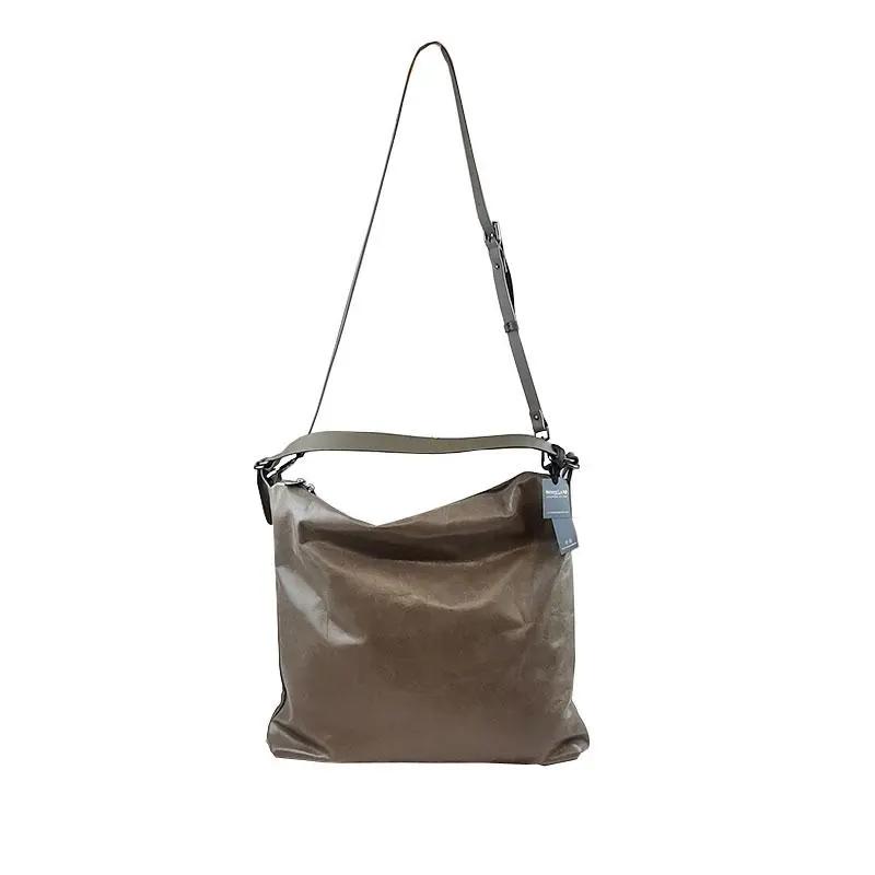Sandro Barbera 4541a Borsa Tortora 40x37cm Pelle