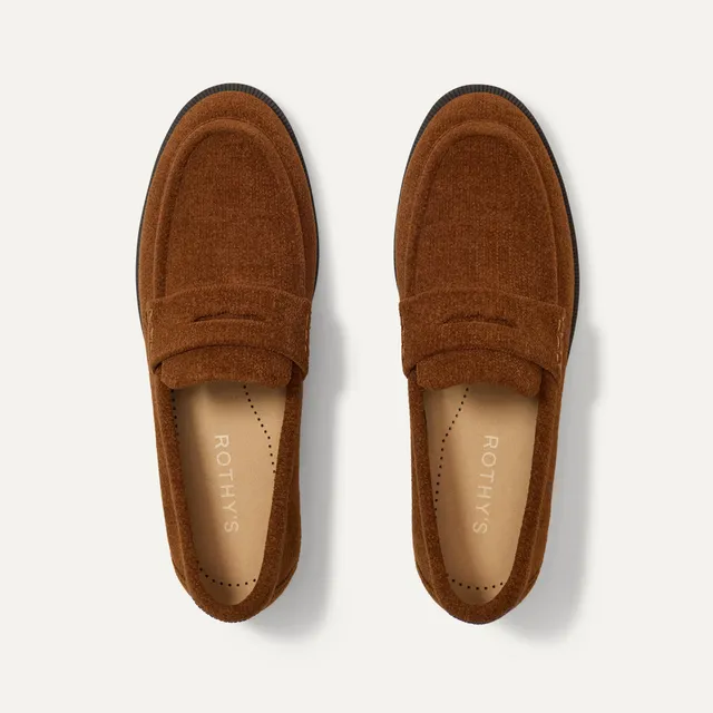 Rothy's The Penny Loafer mocassini donna Russet ReVelvet marrone
