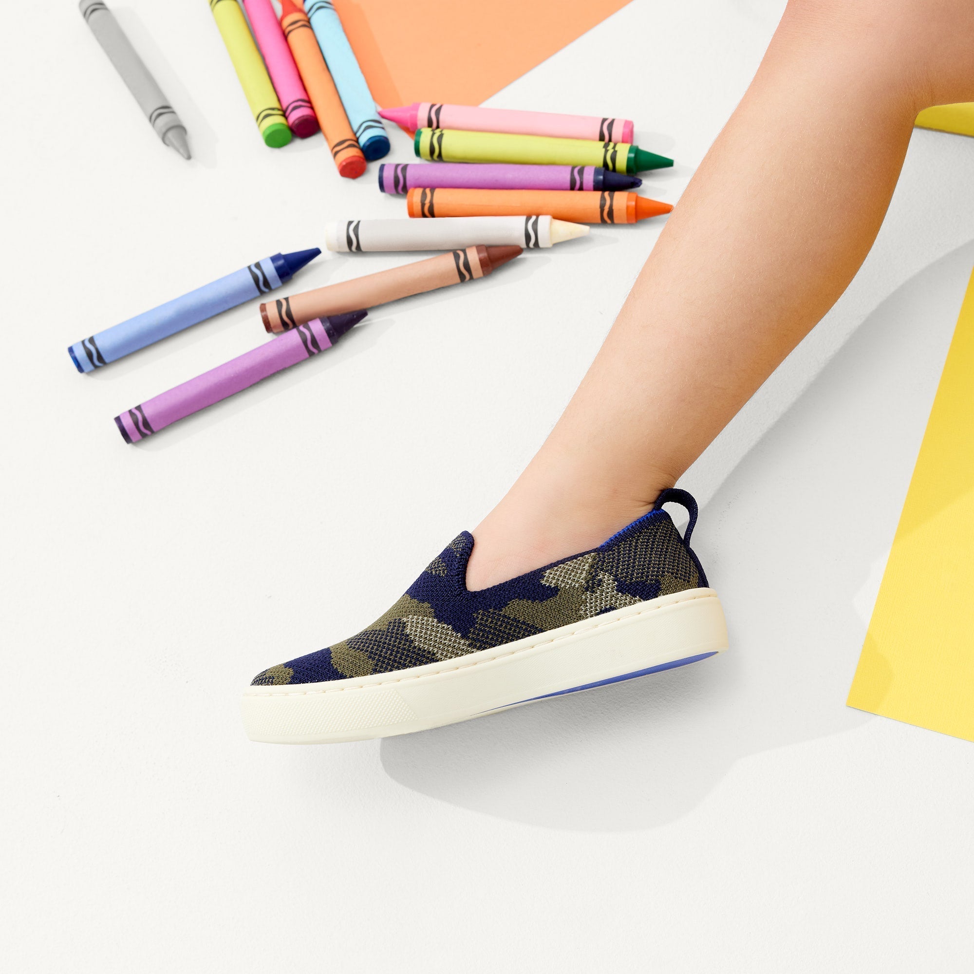 Rothy's The Kids Sneaker scarpe bimbo Spruce Camo verde