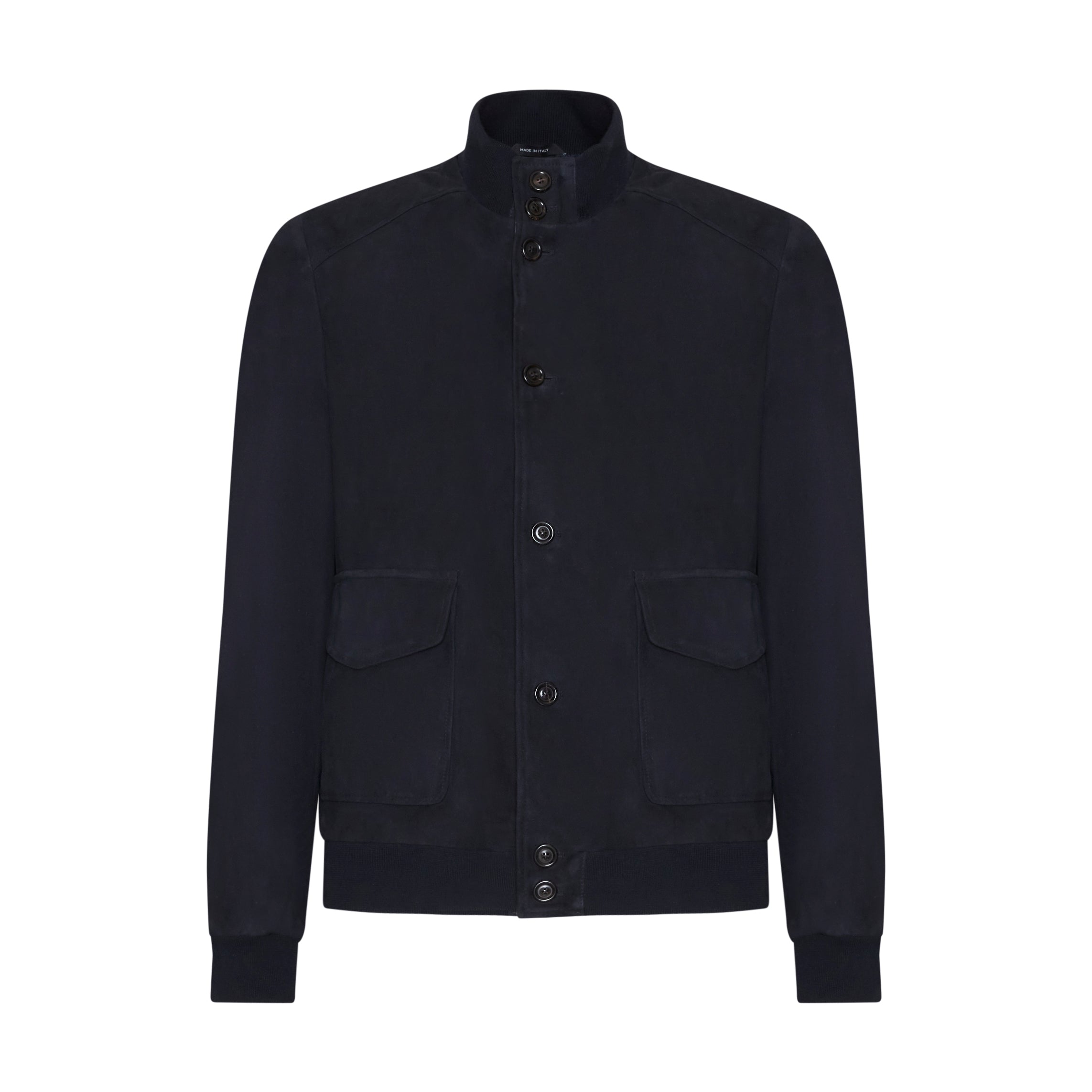 F.lli Rossetti Giubbino Bomber Uomo Blu Marine Suede