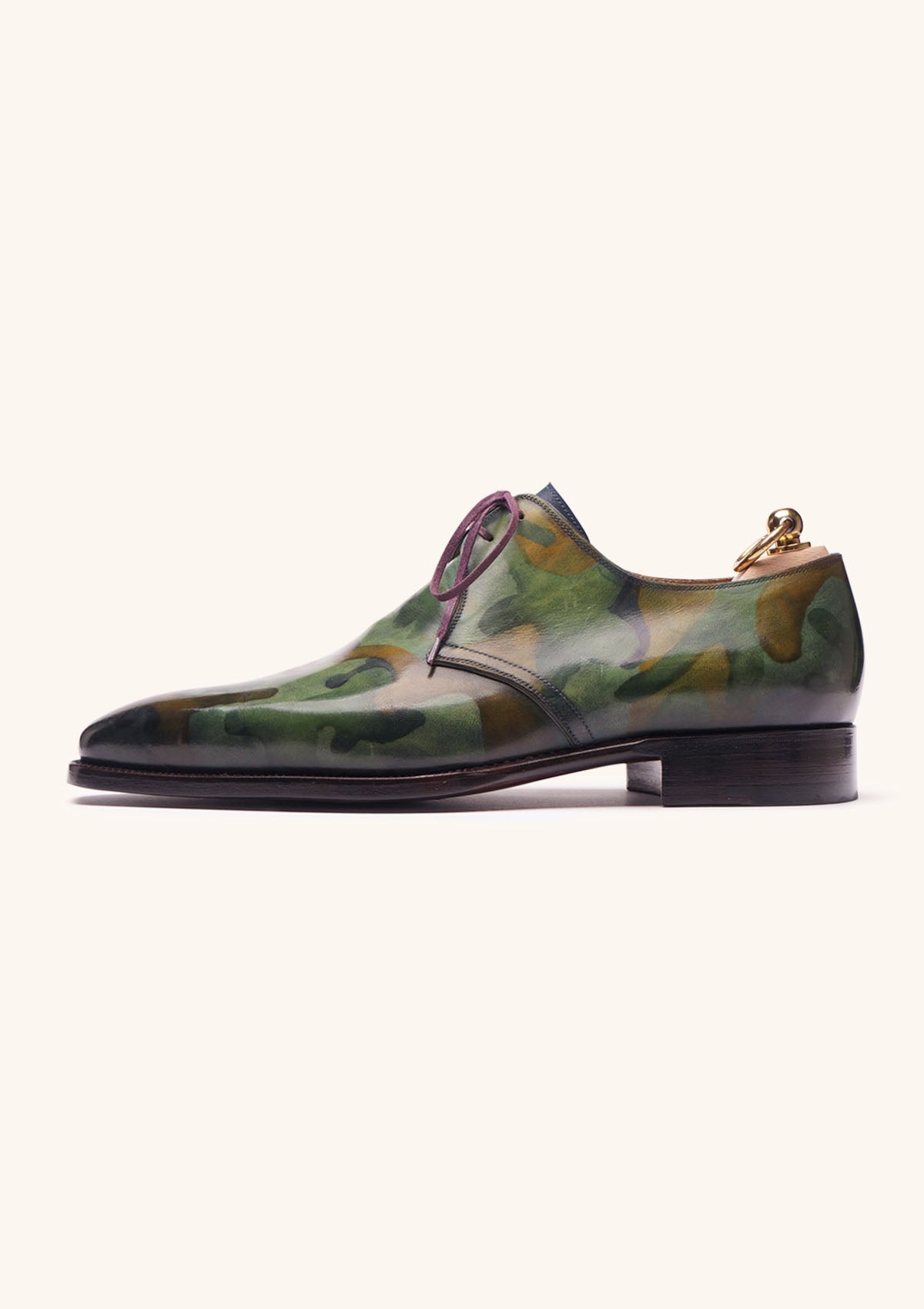 Stefano Bemer Derbies C5460 Scarpe Pelle Mimetiche Jungle