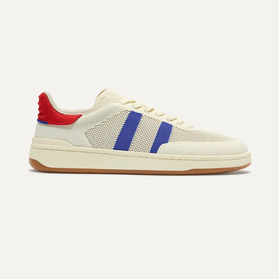 Rothy's The Men's Court Sneaker sneakers Turbo Blue bianco blu