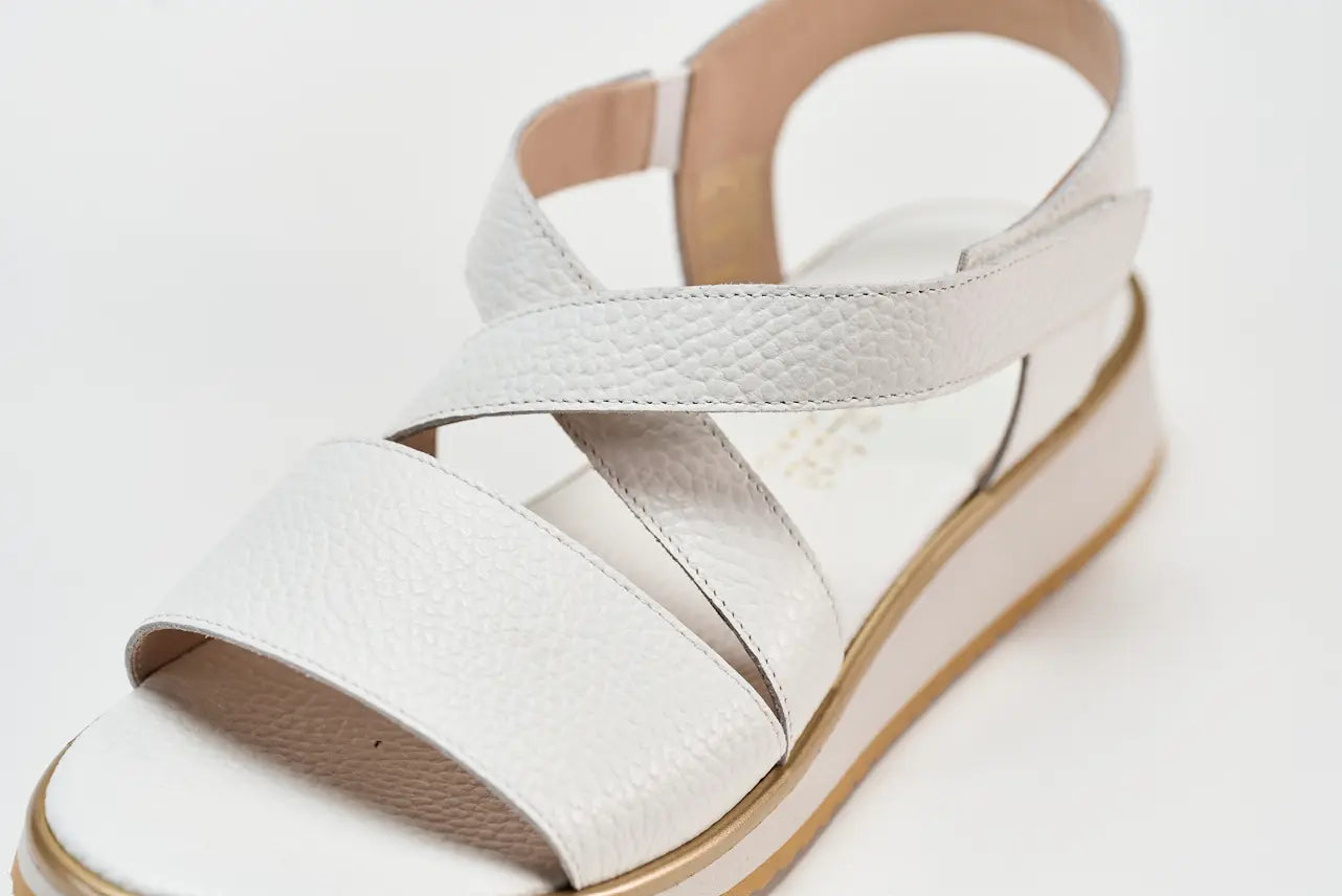 Sandro Barbera & Figli 1000 sandalo donna bianco pelle