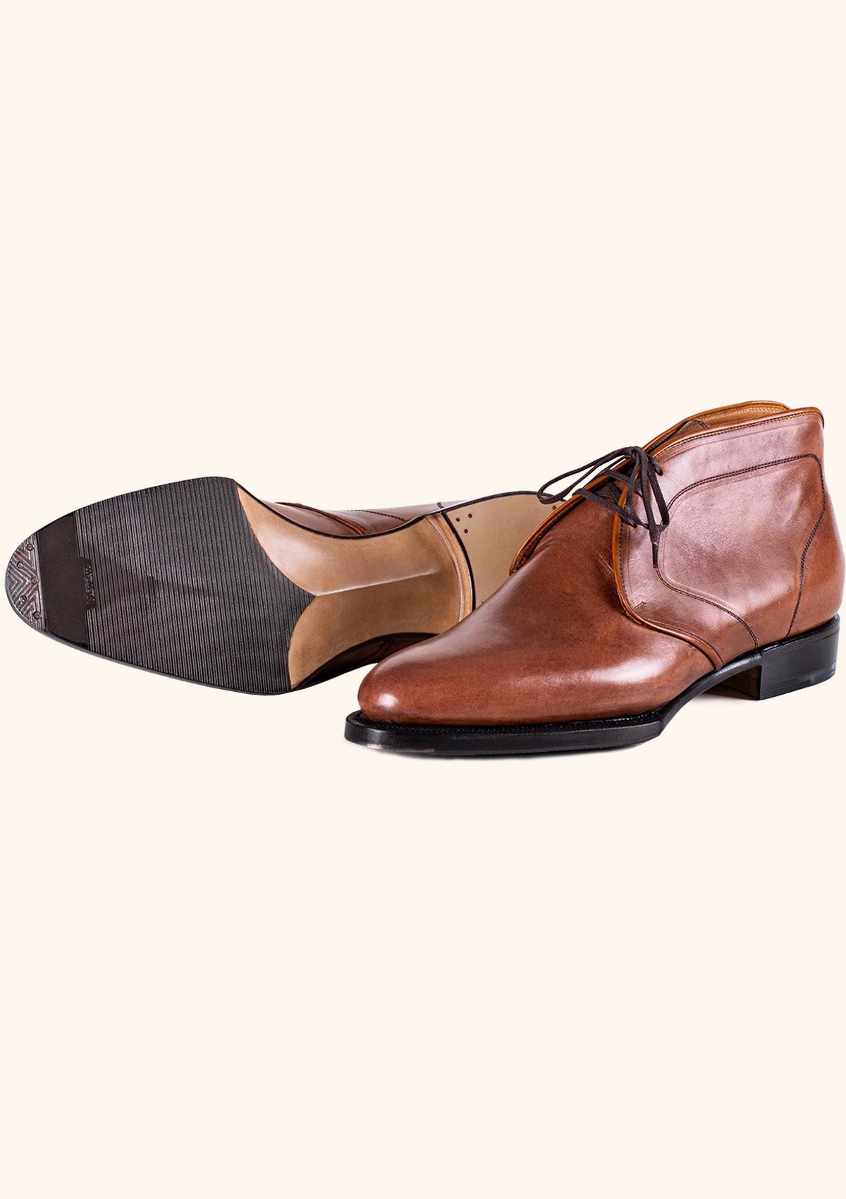 Stefano Bemer Boots T7000V3 Stivali Chukka Marroni Gomma