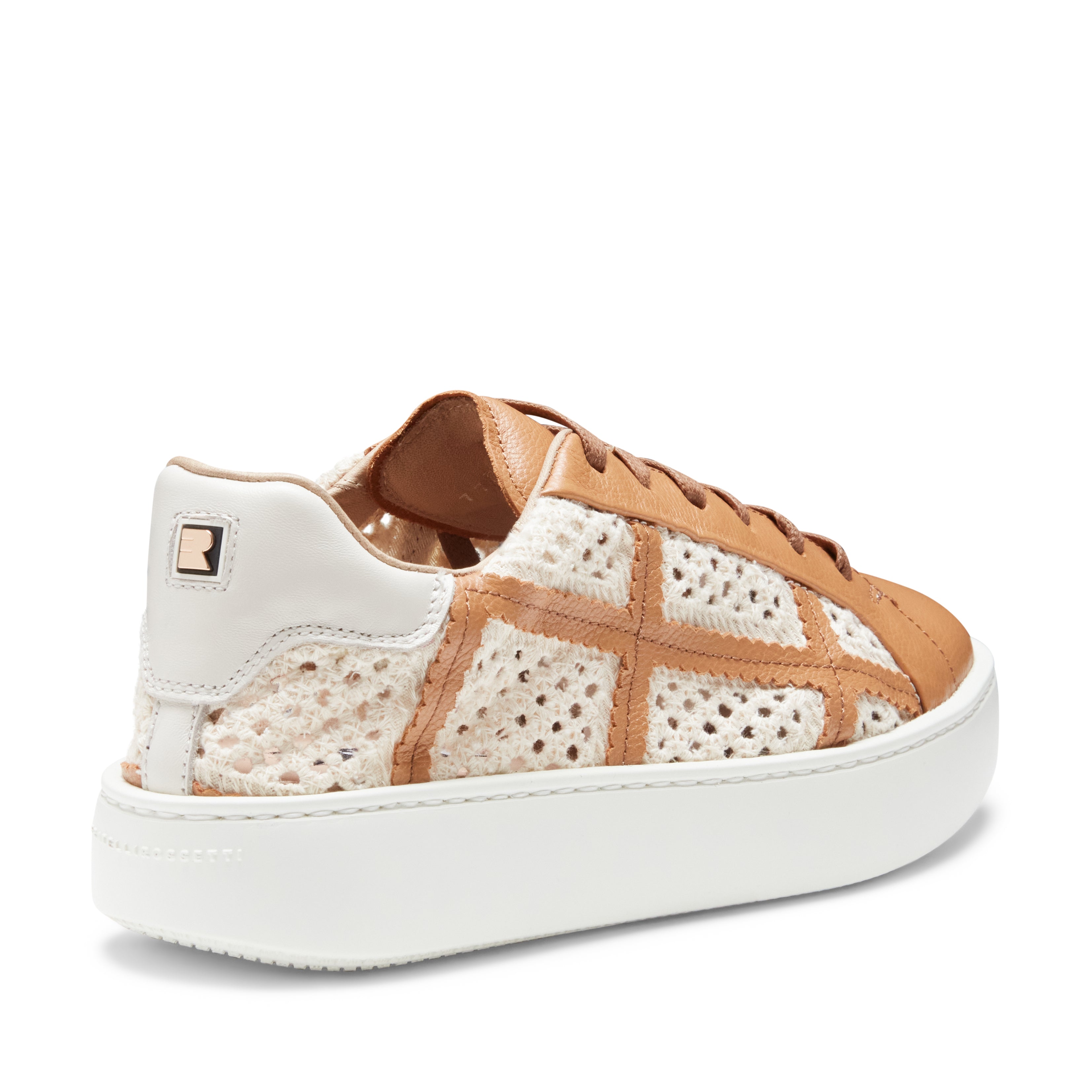 F.lli Rossetti 77207 sneaker donna tessuto avorio