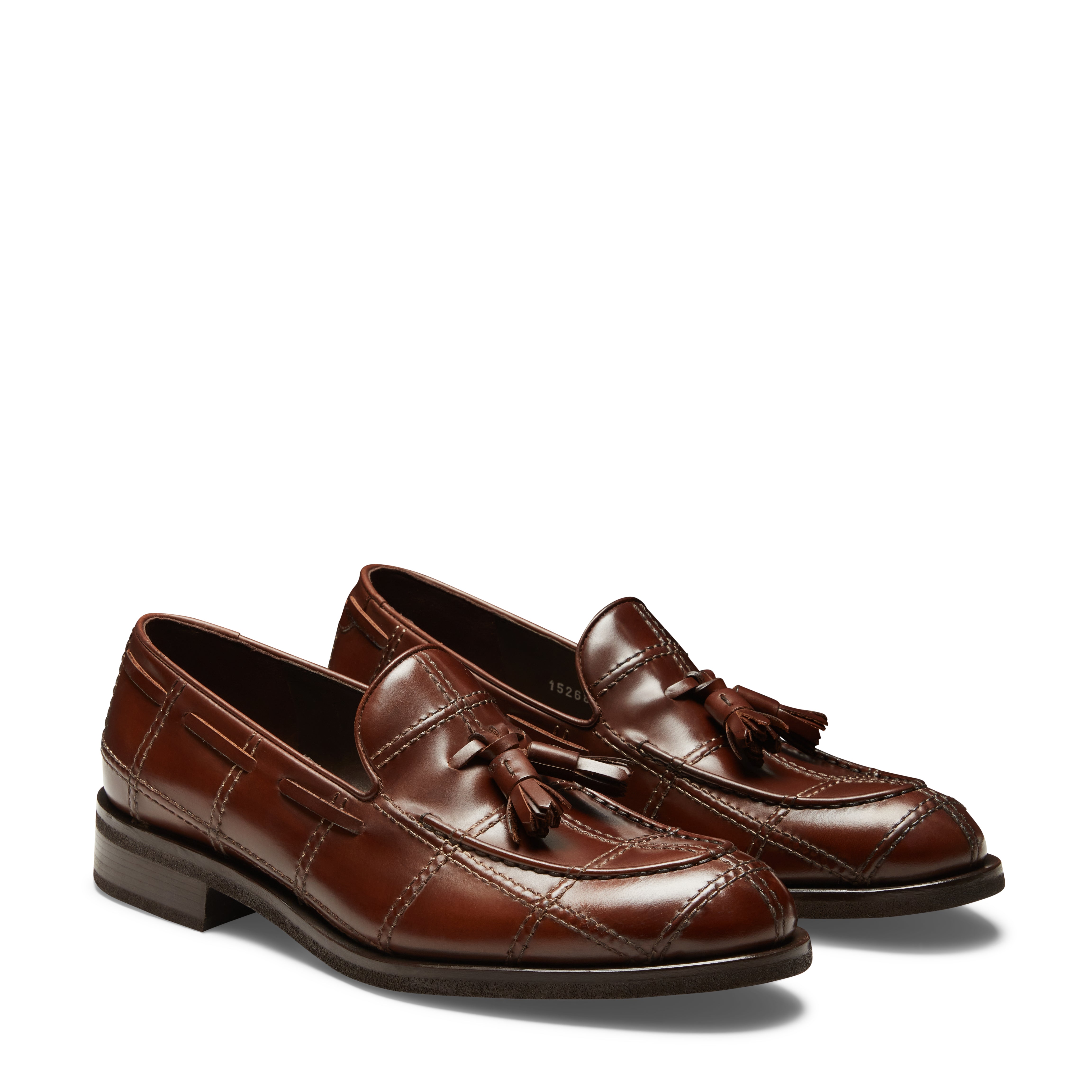 F.lli Rossetti Brera Check 15268 mocassino uomo moro pelle