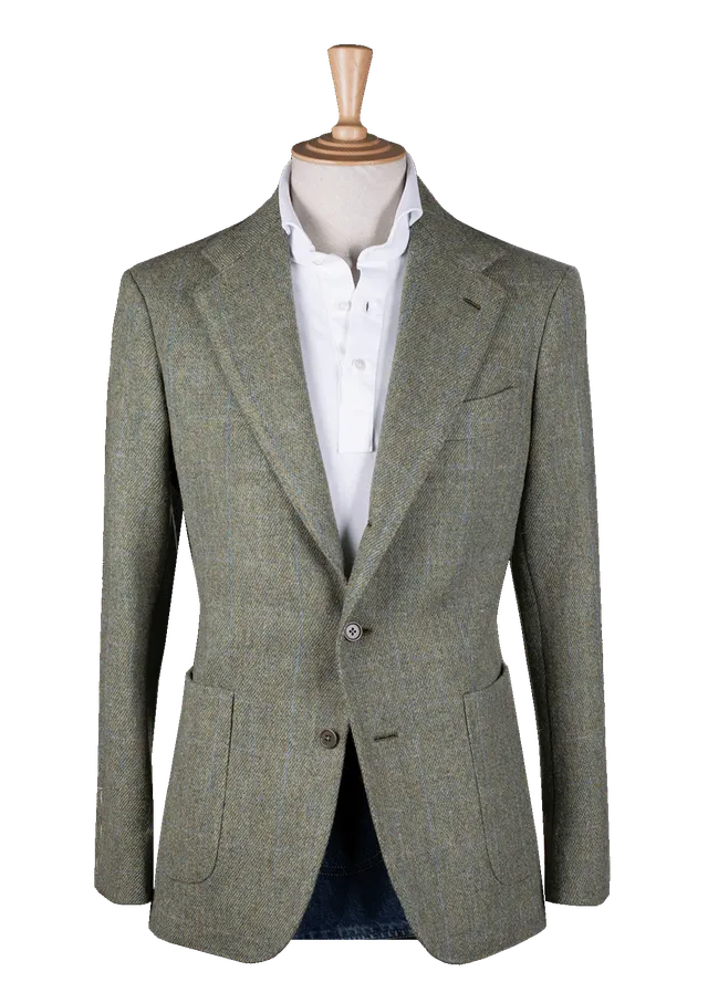 Stefano Bemer Blazers SV2113 giacca verde lana Shetland