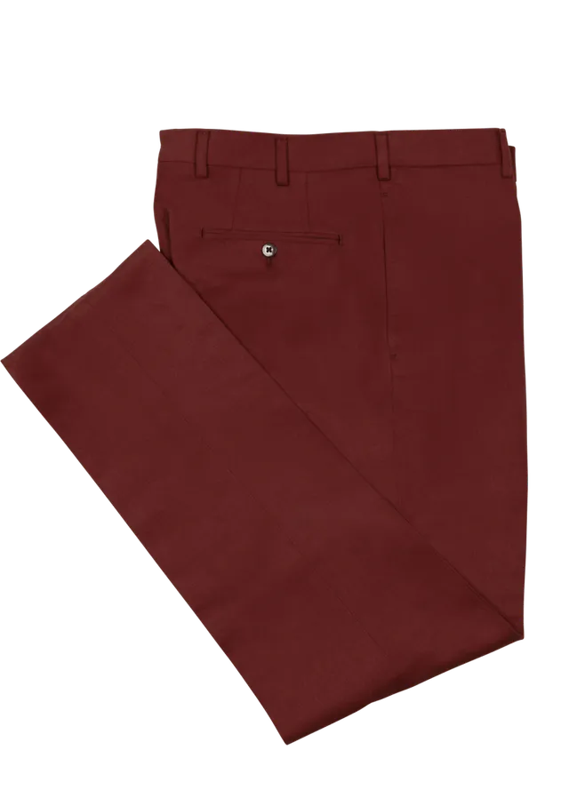 Stefano Bemer Trousers SV3025 pantaloni cotone rossi 52