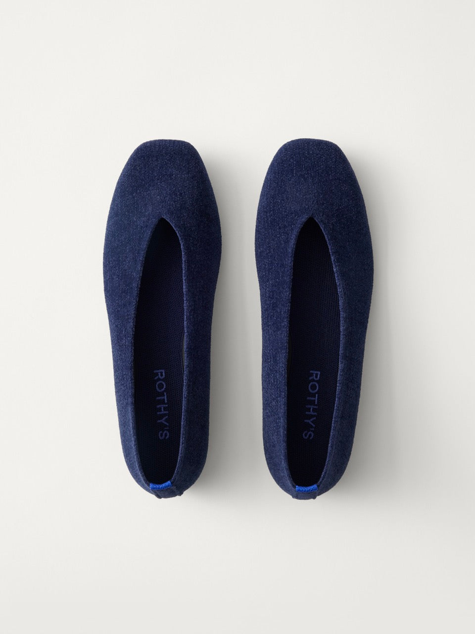 Rothy's The Max Square Ballerina ballerine navy blu punta quadrata