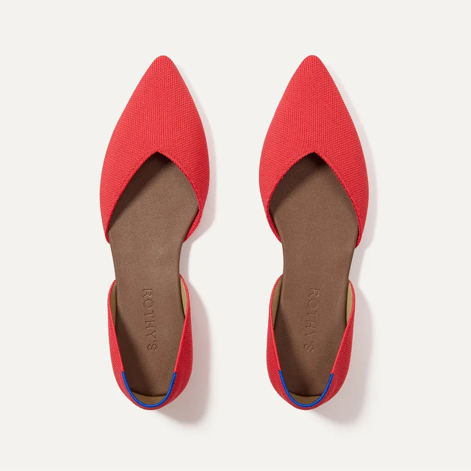 Rothy's The D'Orsay Point ballerine red hot punta affusolata