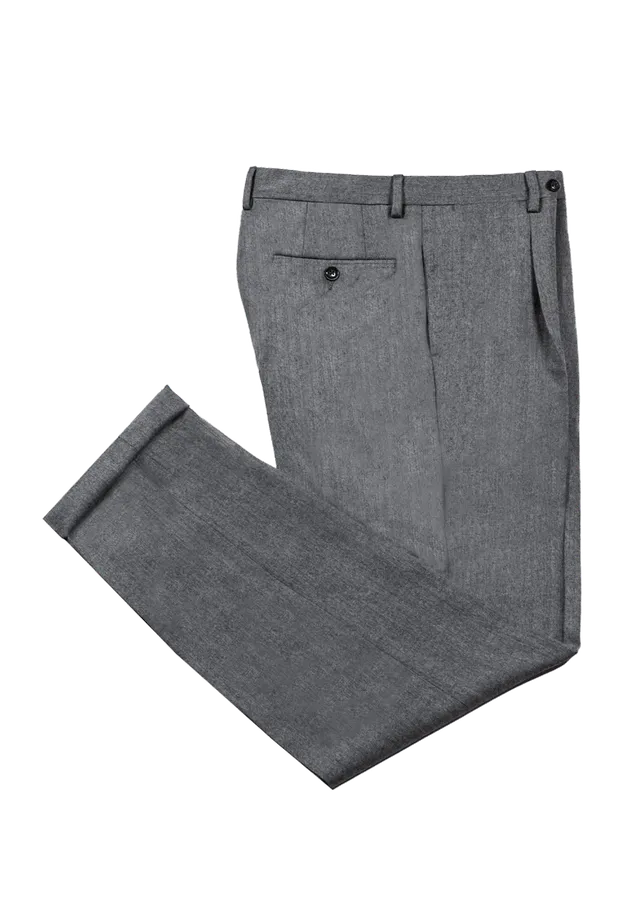 Stefano Bemer Trousers SV3051 Pantaloni Lana Grigio Chiaro