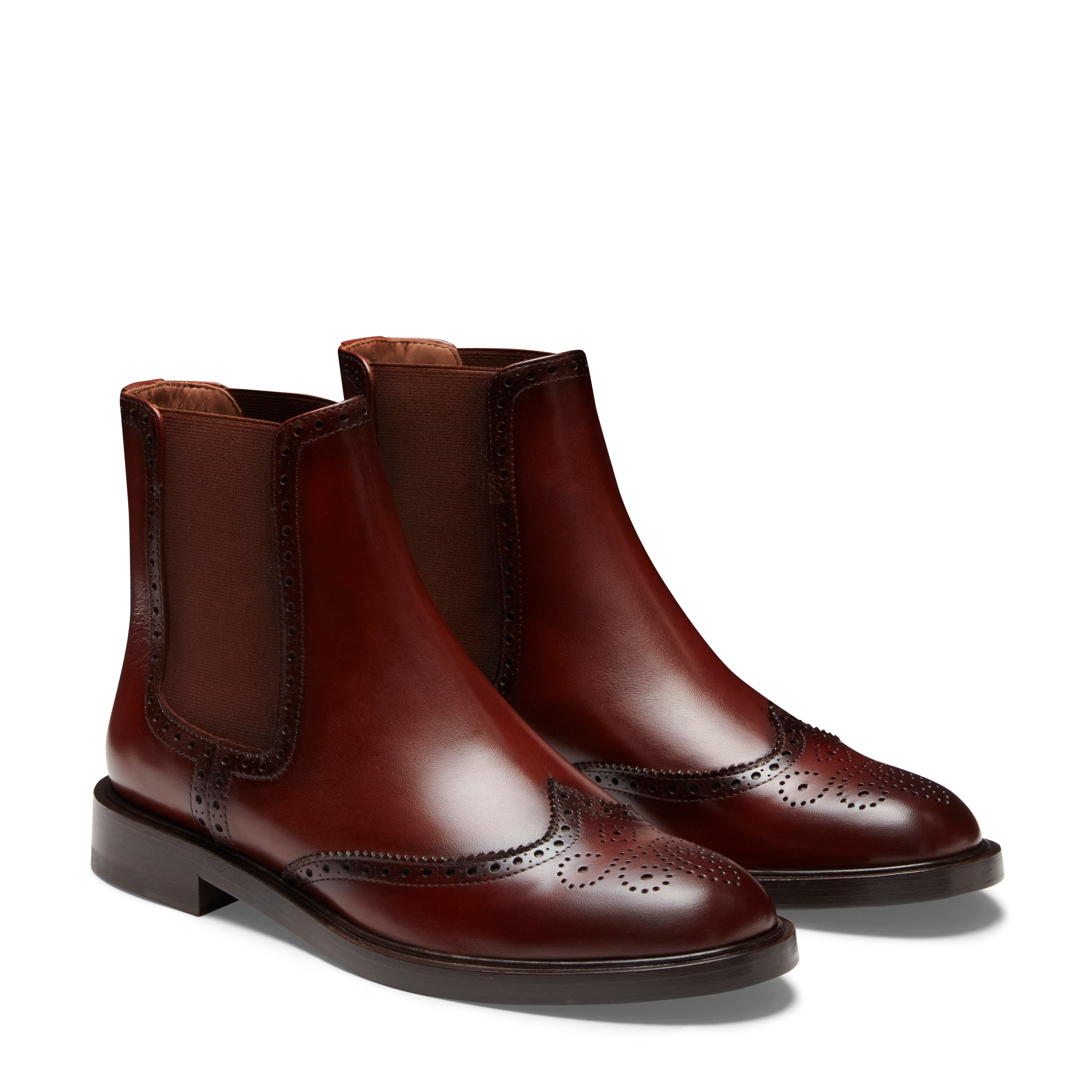 F.lli Rossetti 67945 Chelsea Brogue Stivale Donna Pelle Mandorla