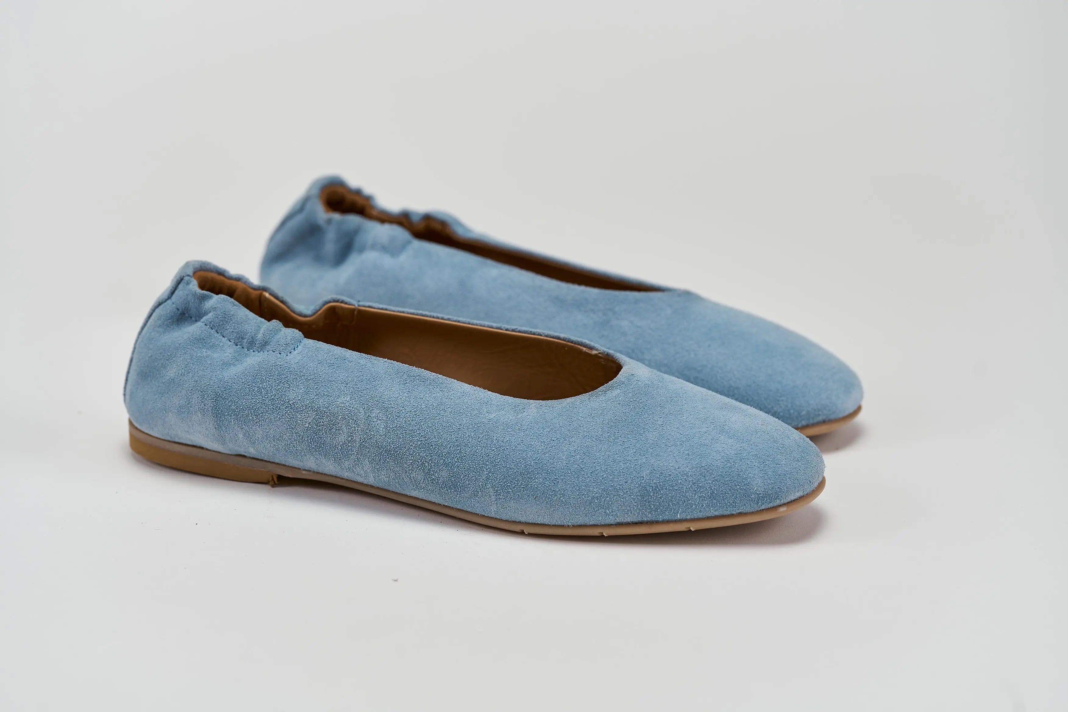 Sandro Barbera Brunella ballerina donna scamosciato jeans