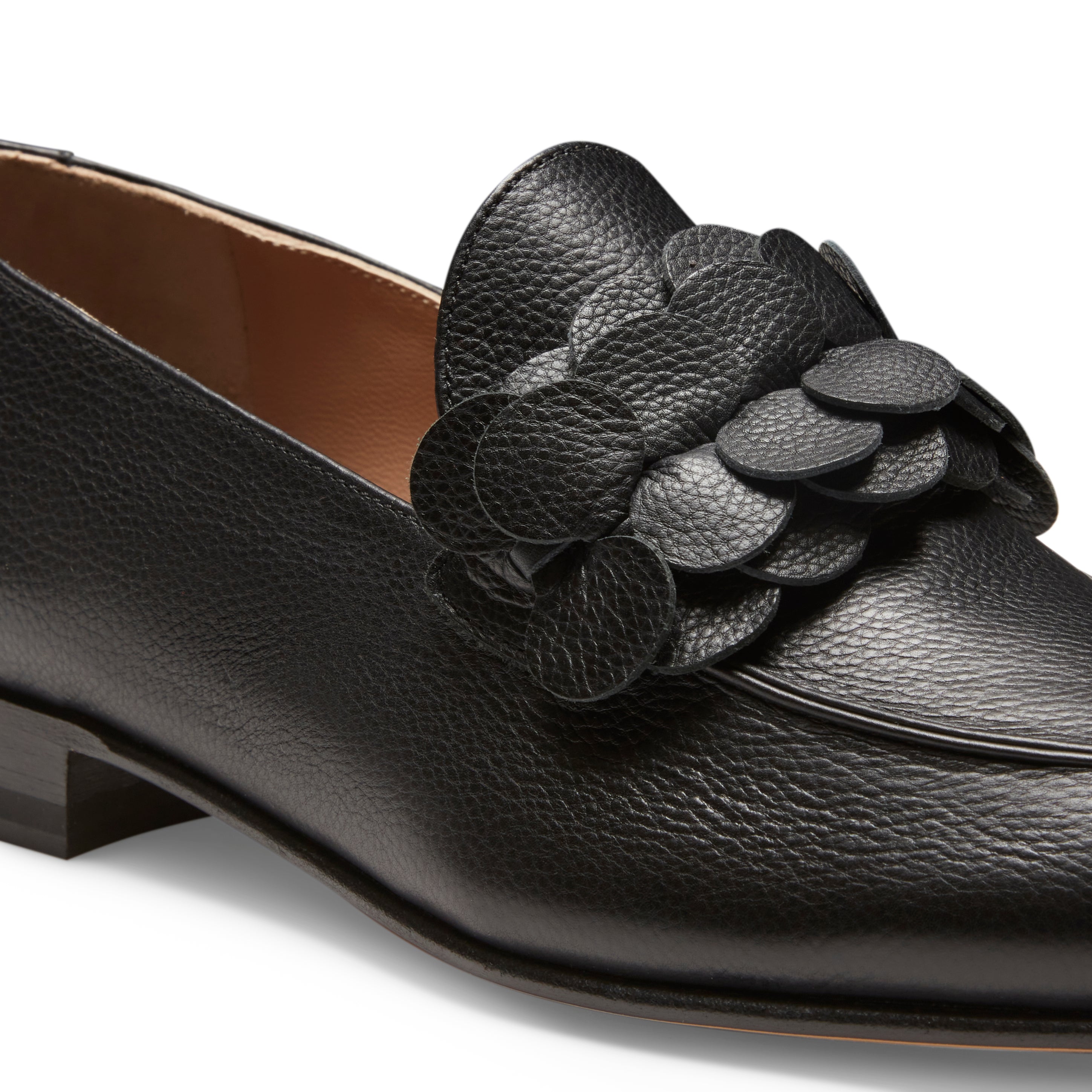 F.lli Rossetti Mocassino 68258 nero pelle paillettes donna