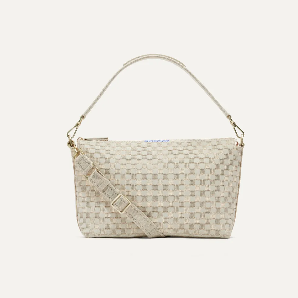 Rothy's The Daily Crossbody borsa tracolla avorio White Sand zip