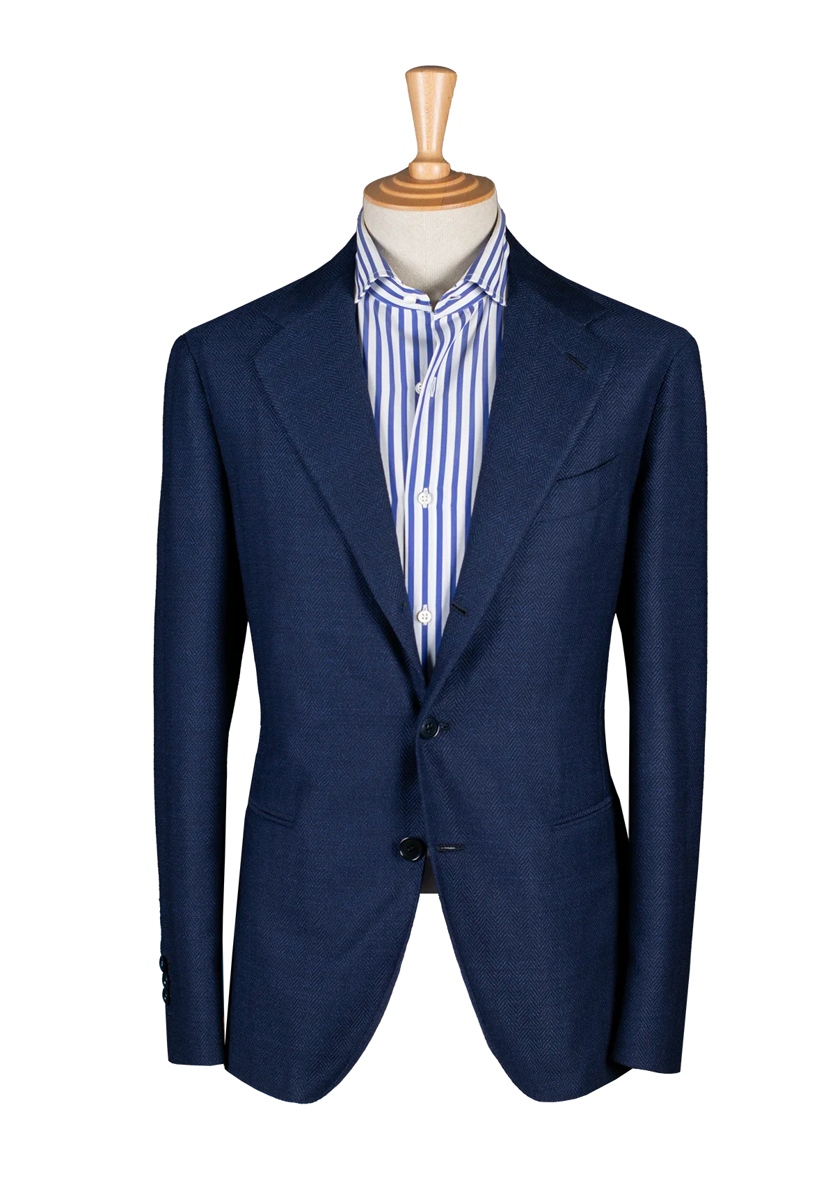 Stefano Bemer SV2077 blazer spigato blu taglia 48