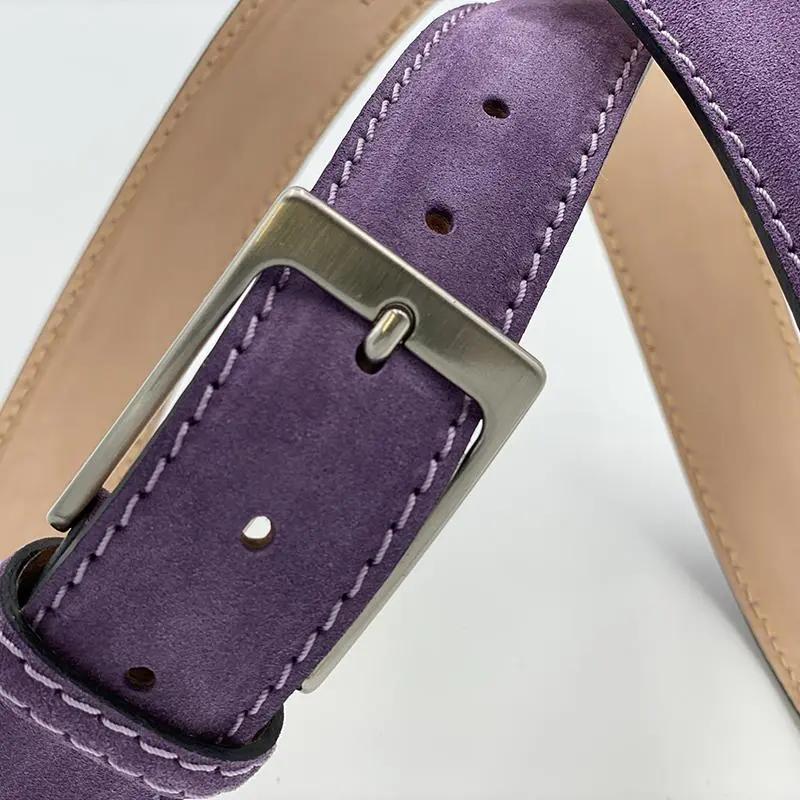 Sandro Barbera 3550 cintura pelle viola fatto a mano