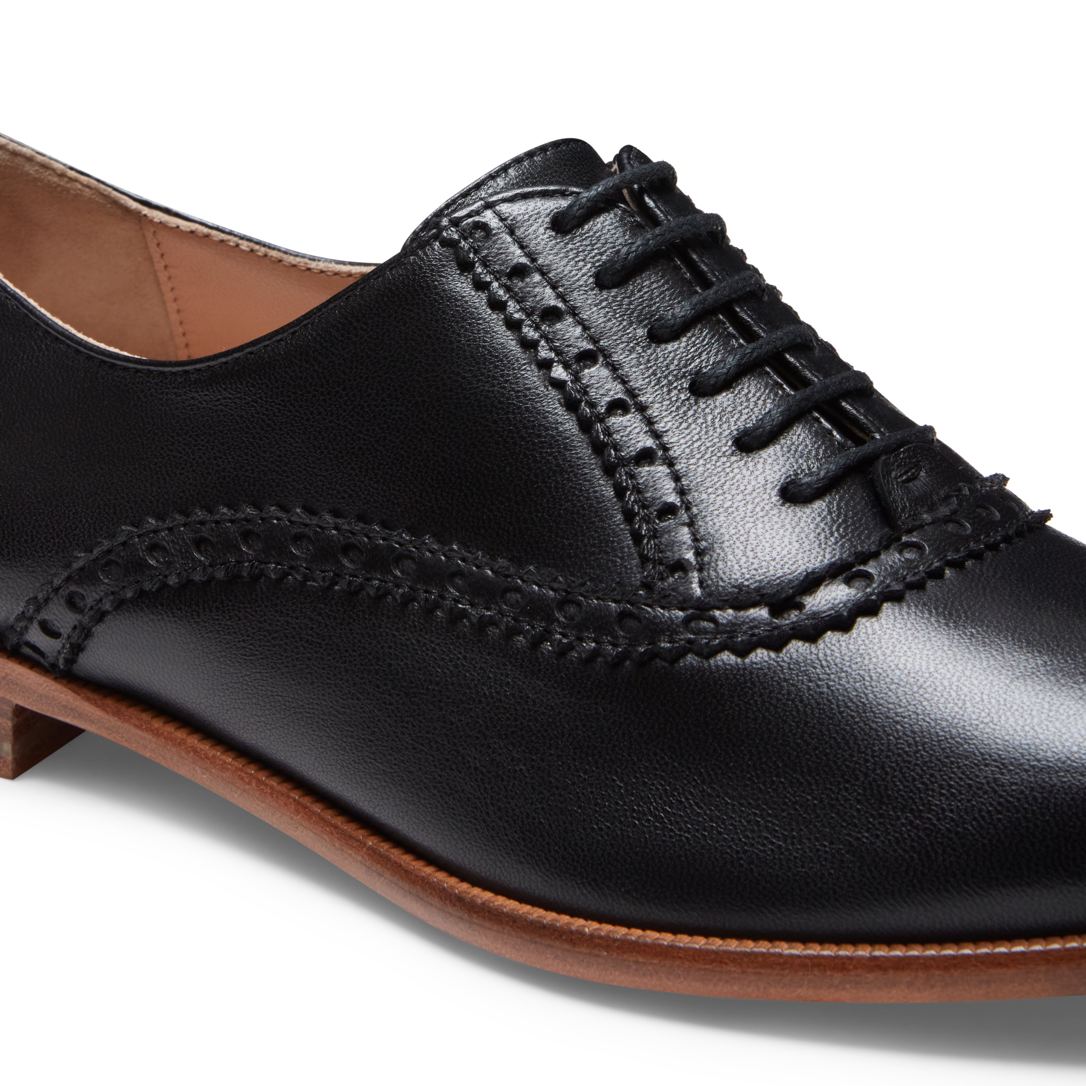 F.lli Rossetti 68270 francesina donna nera brogue pelle