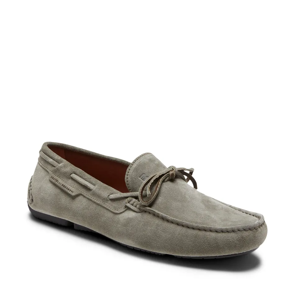 F.lli Rossetti Mocassino driver suede kaki leggero