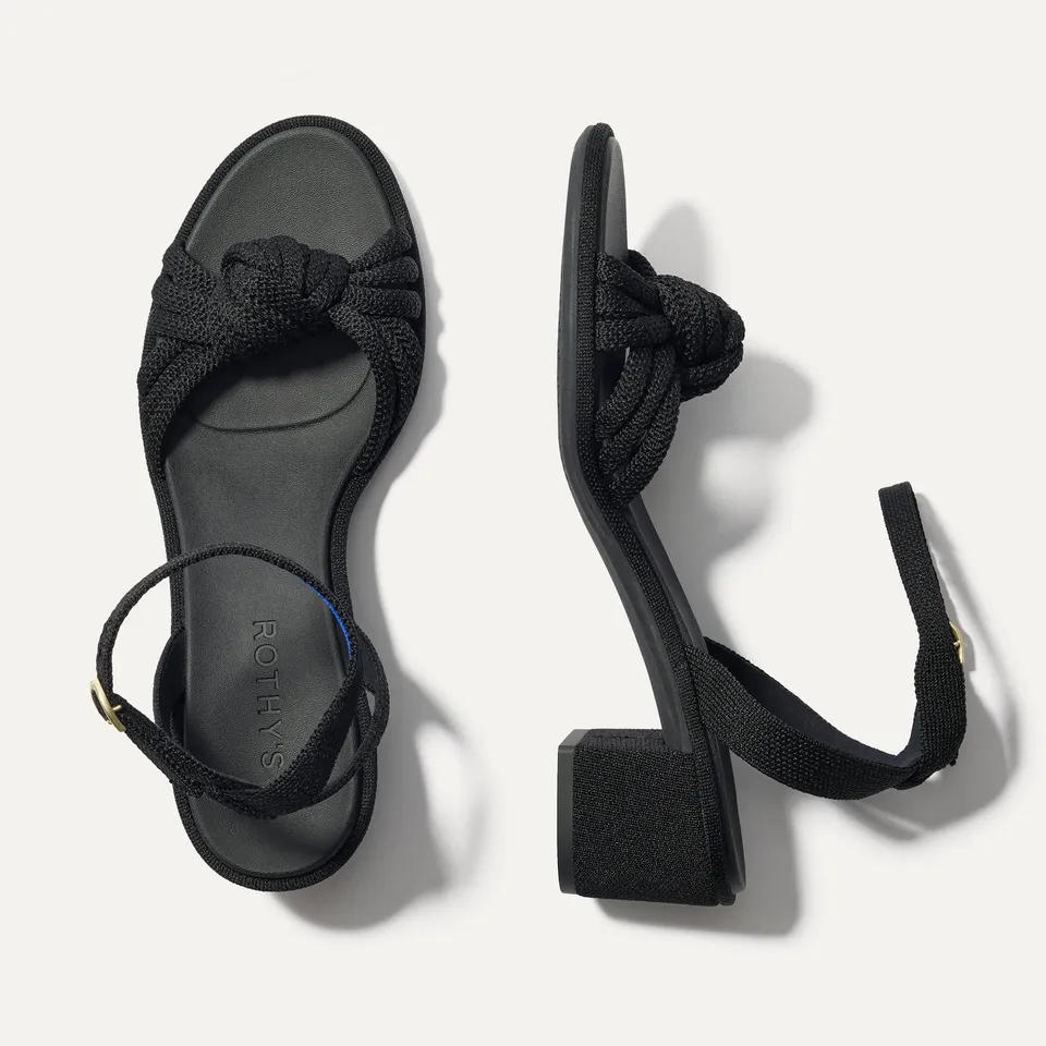 Rothy's The Knot Sandal sandali neri con nodo