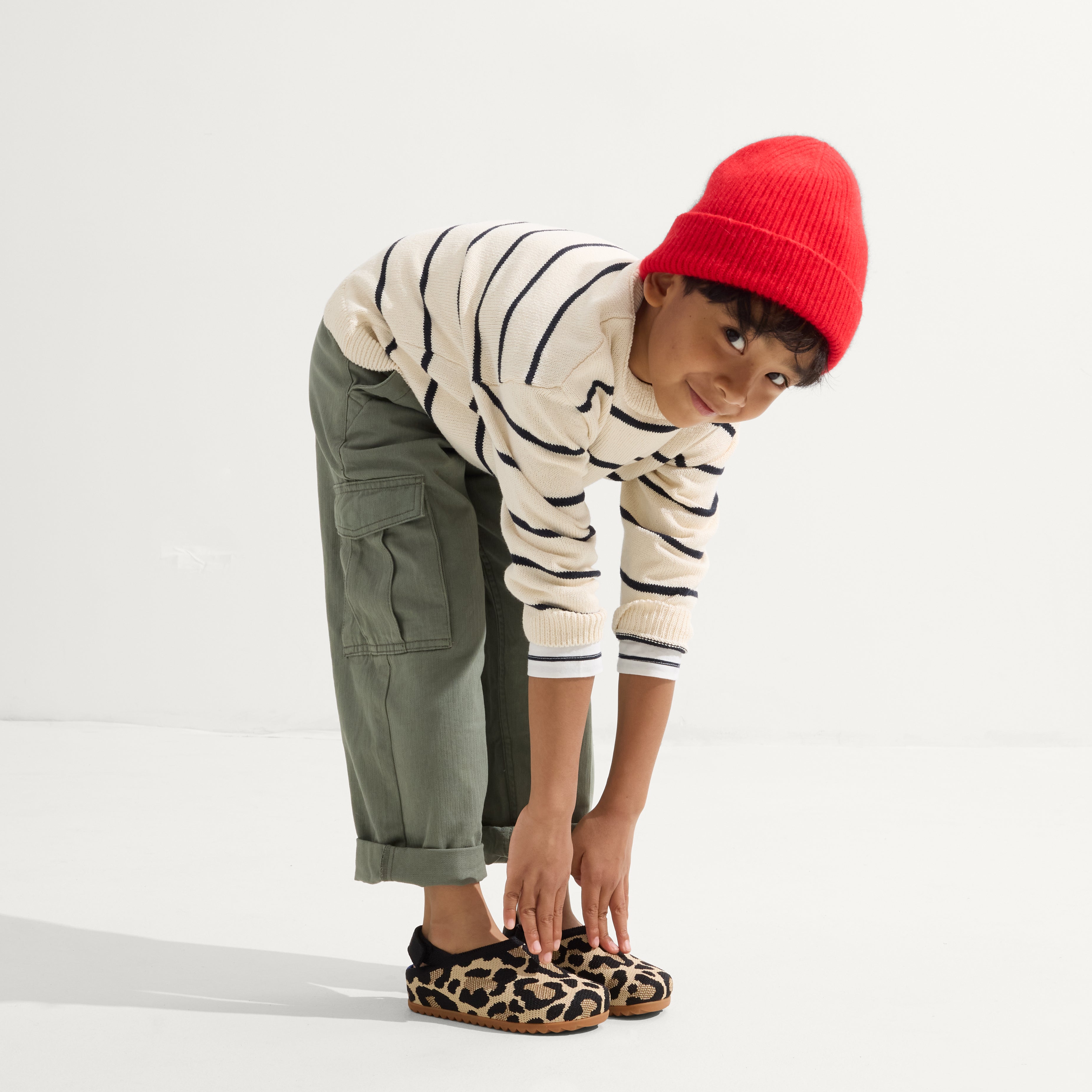Rothy's The Kids Clog zoccoli bimbo Desert Cat leopardato