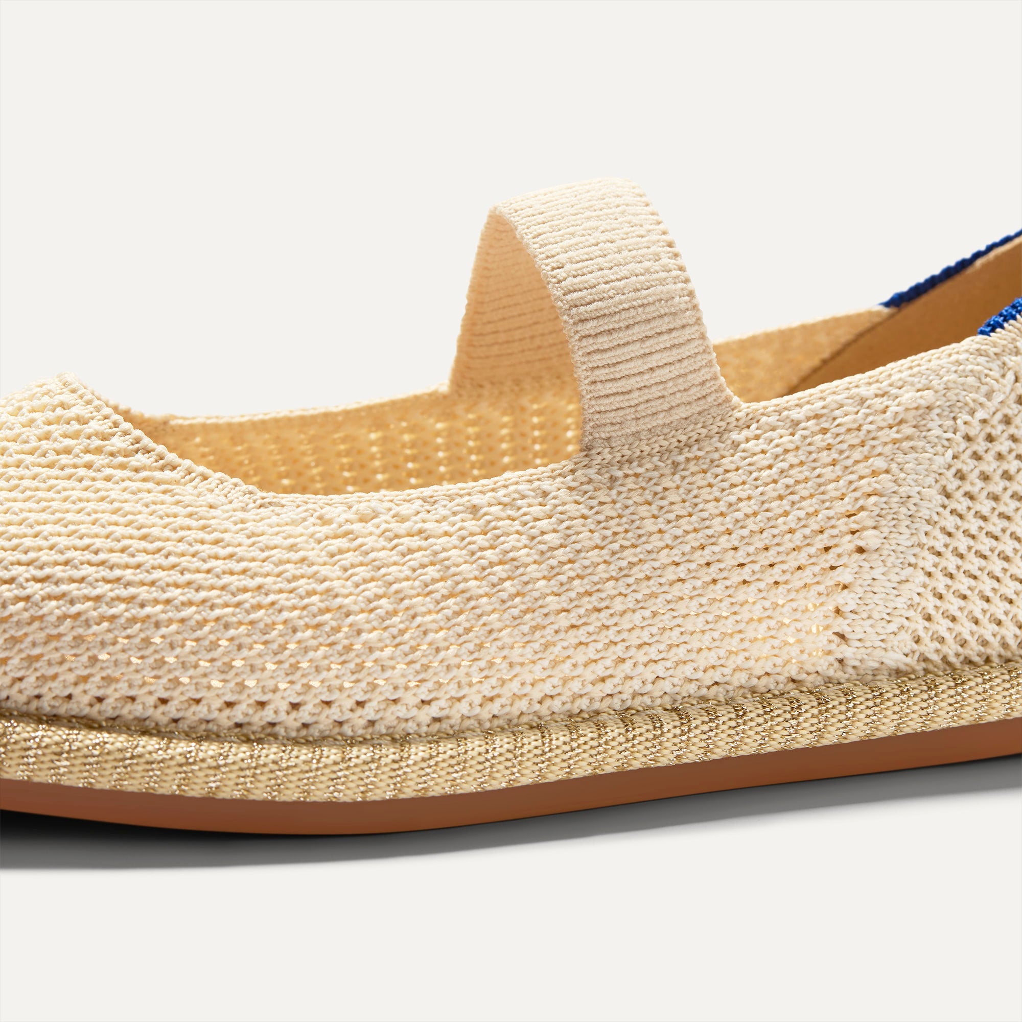 Rothy's Mini Mary Jane ballerine Opal Raffia-Knit avorio