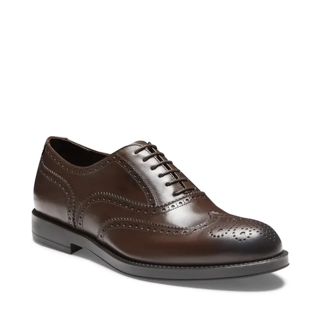 F.lli Rossetti 47493 Francesina Brogue Pelle Ebano Uomo