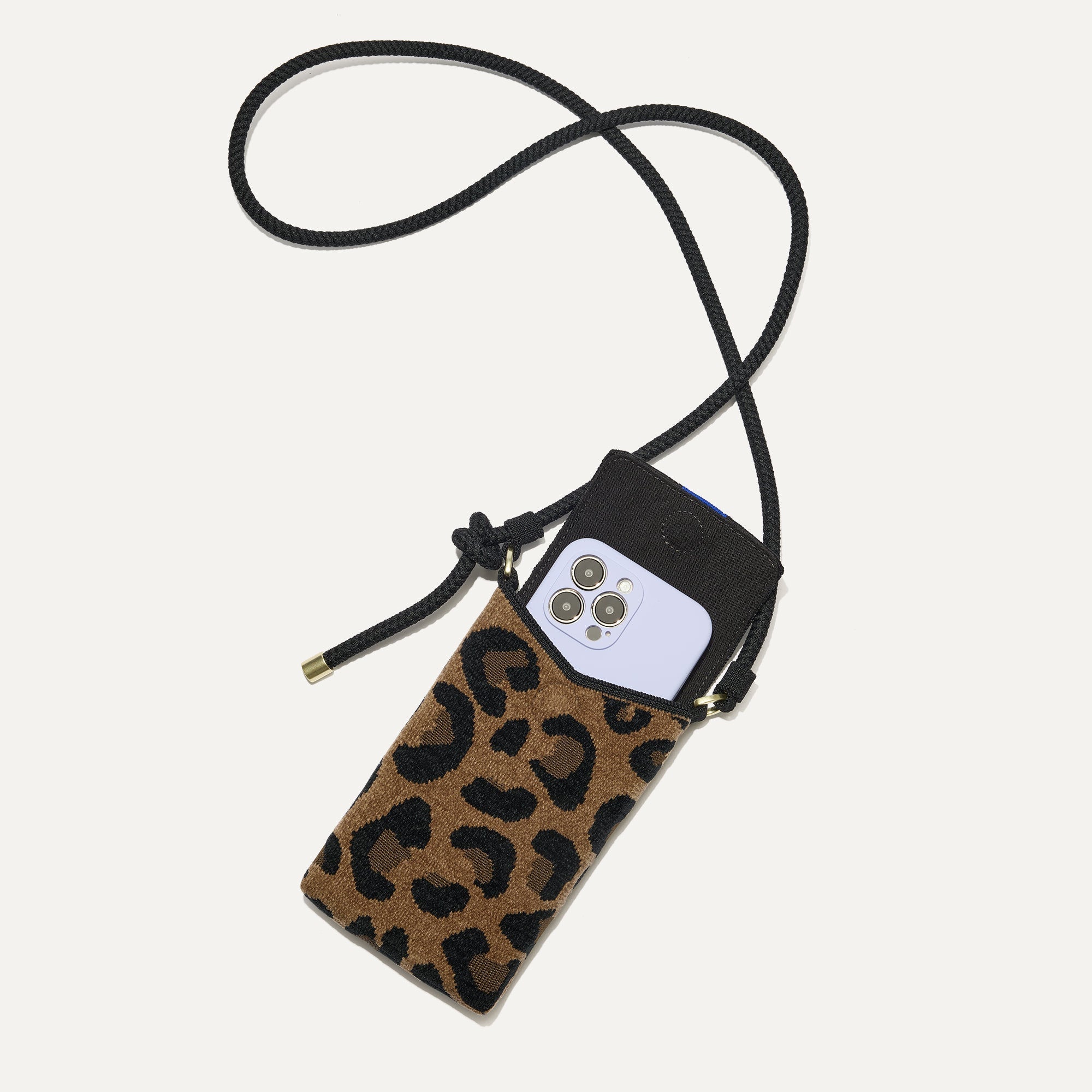 Rothy's The Phone Crossbody borsa a tracolla ReVelvet Cat leopardata