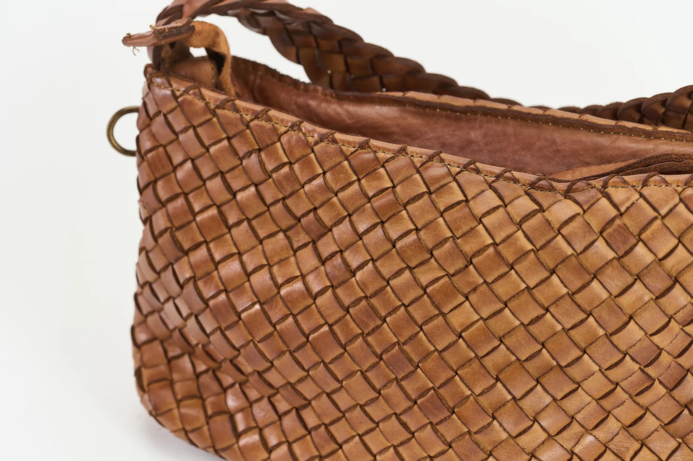 Sandro Barbera Borse 2036 borsa intreccio cuoio pelle