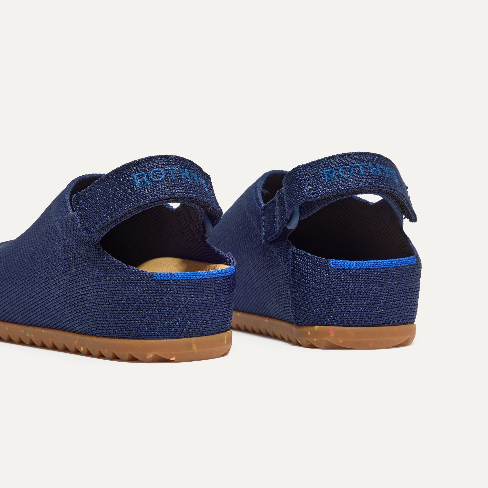 Rothy's The Kids Clog zoccoli bambino Deep Navy blu velcro