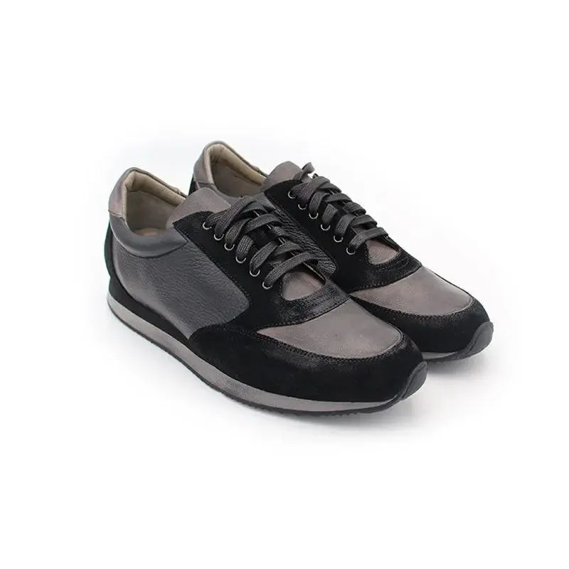 Sandro Barbera ACE Boost Sneaker Uomo Nerogrigio Pelle