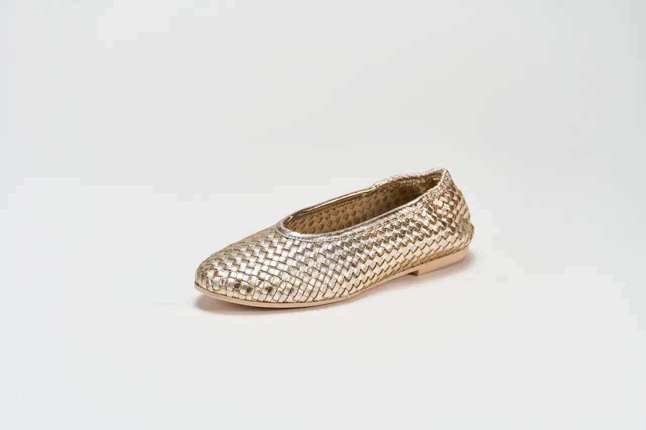 Sandro Barbera Brunella 1 ballerina donna platino nappa