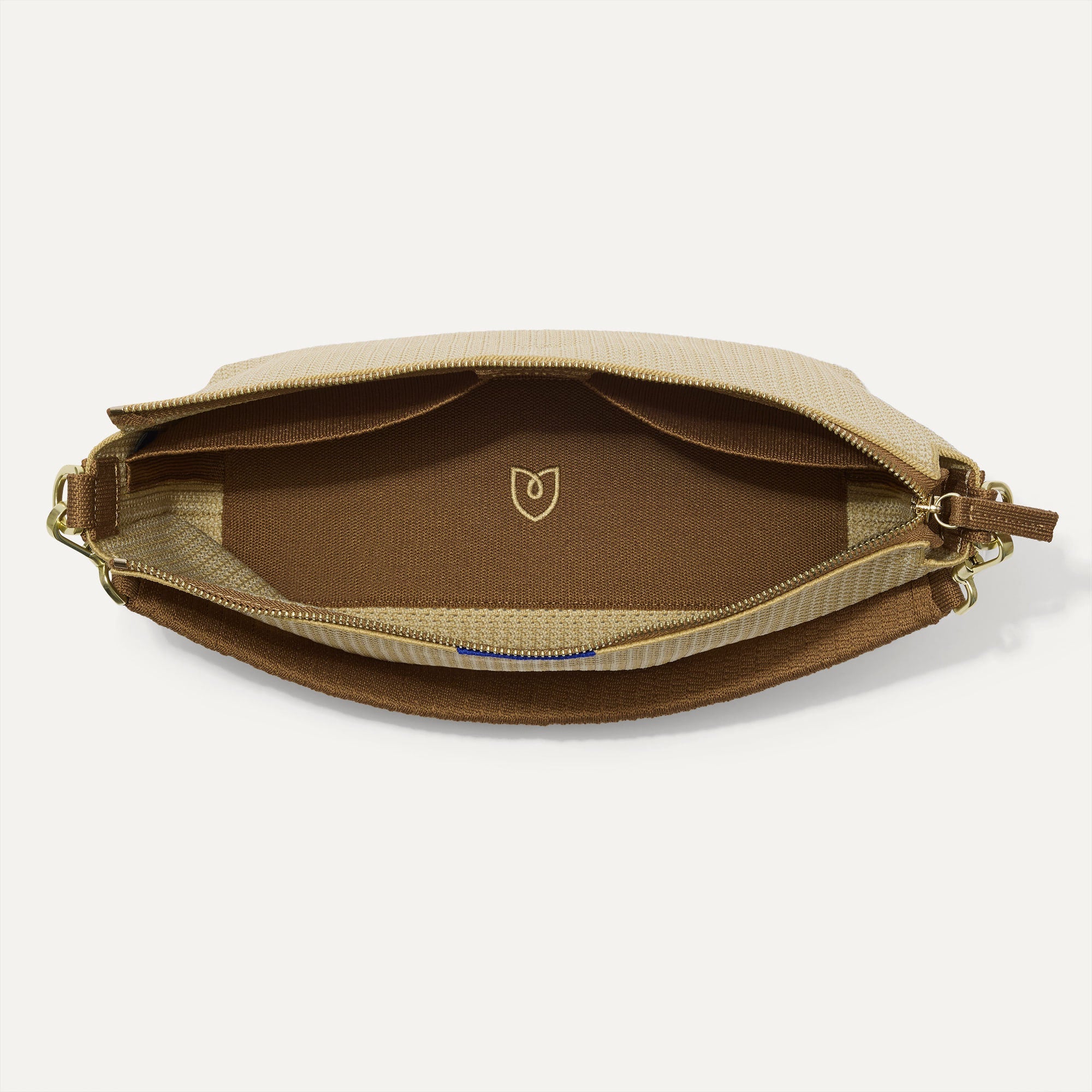 Rothy's The Daily Crossbody borsa tracolla beige Macadamia zip