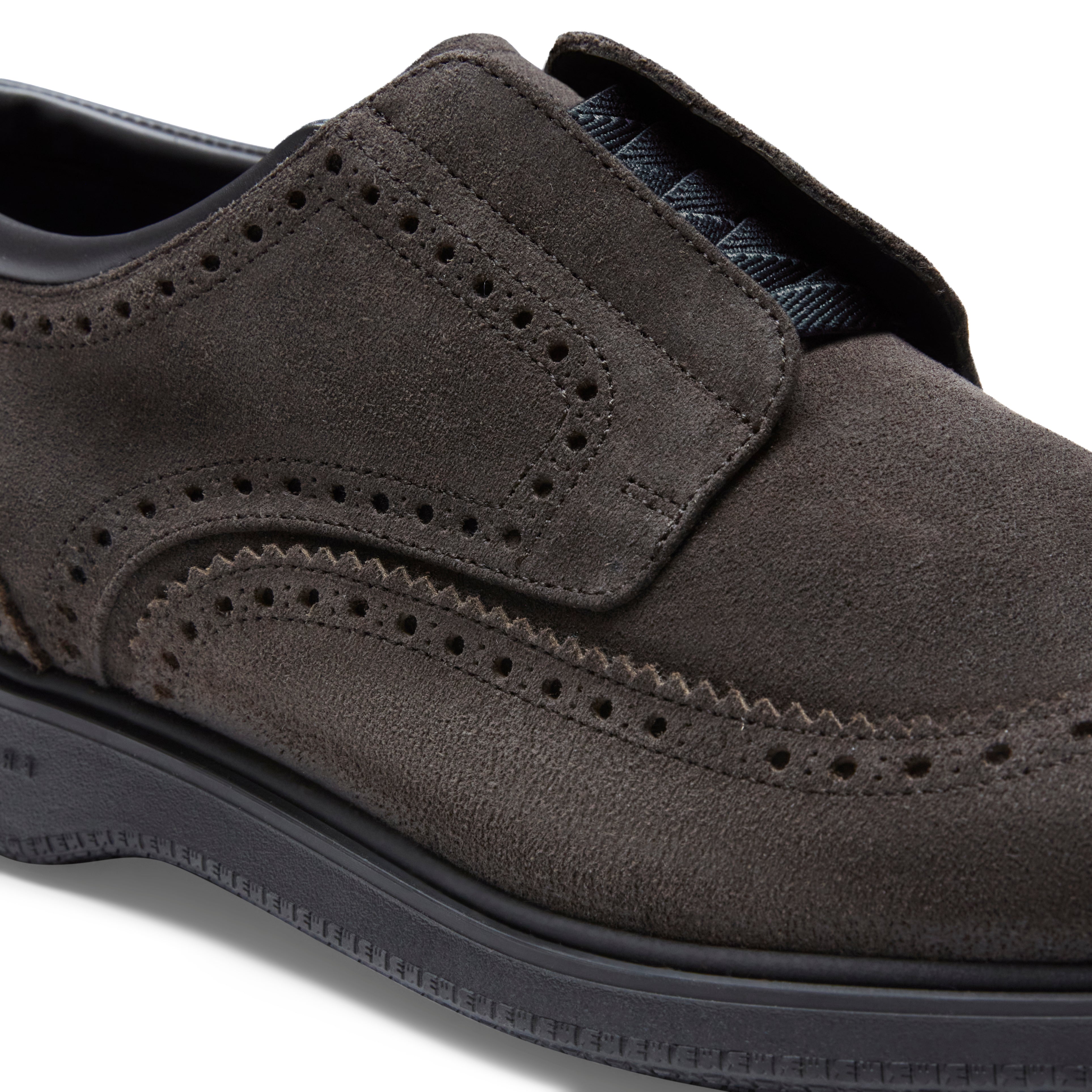 F.lli Rossetti 47508 derby uomo antracite suede brogue