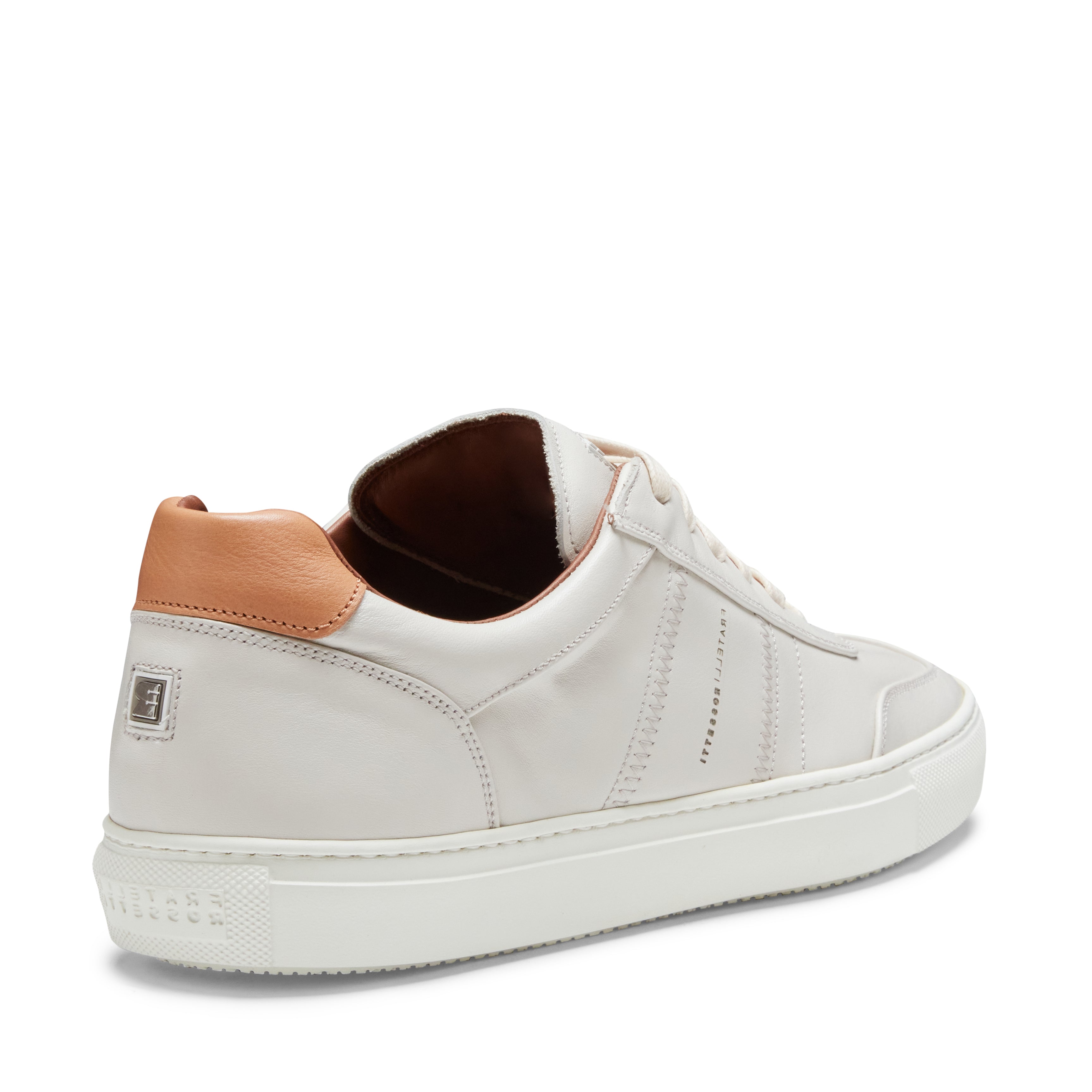 F.lli Rossetti 47404 sneaker pelle latte fondo cassetta