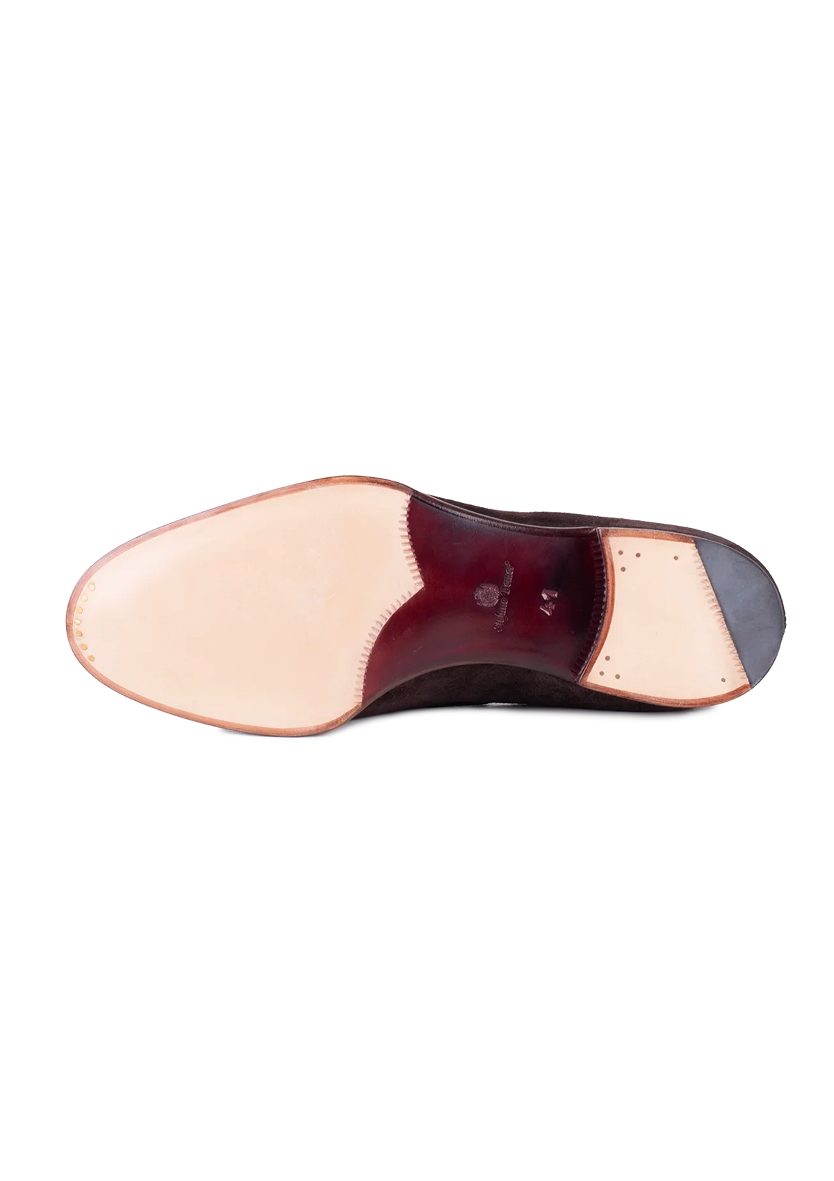 Stefano Bemer Classica C1327 Mocassini Uomo Camoscio Cioccolato 42
