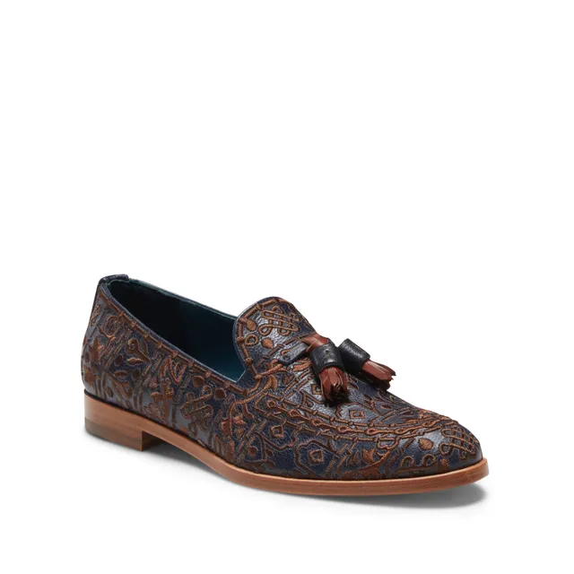 F.lli Rossetti Brera 68109 Mocassino Donna Blu Ricamato