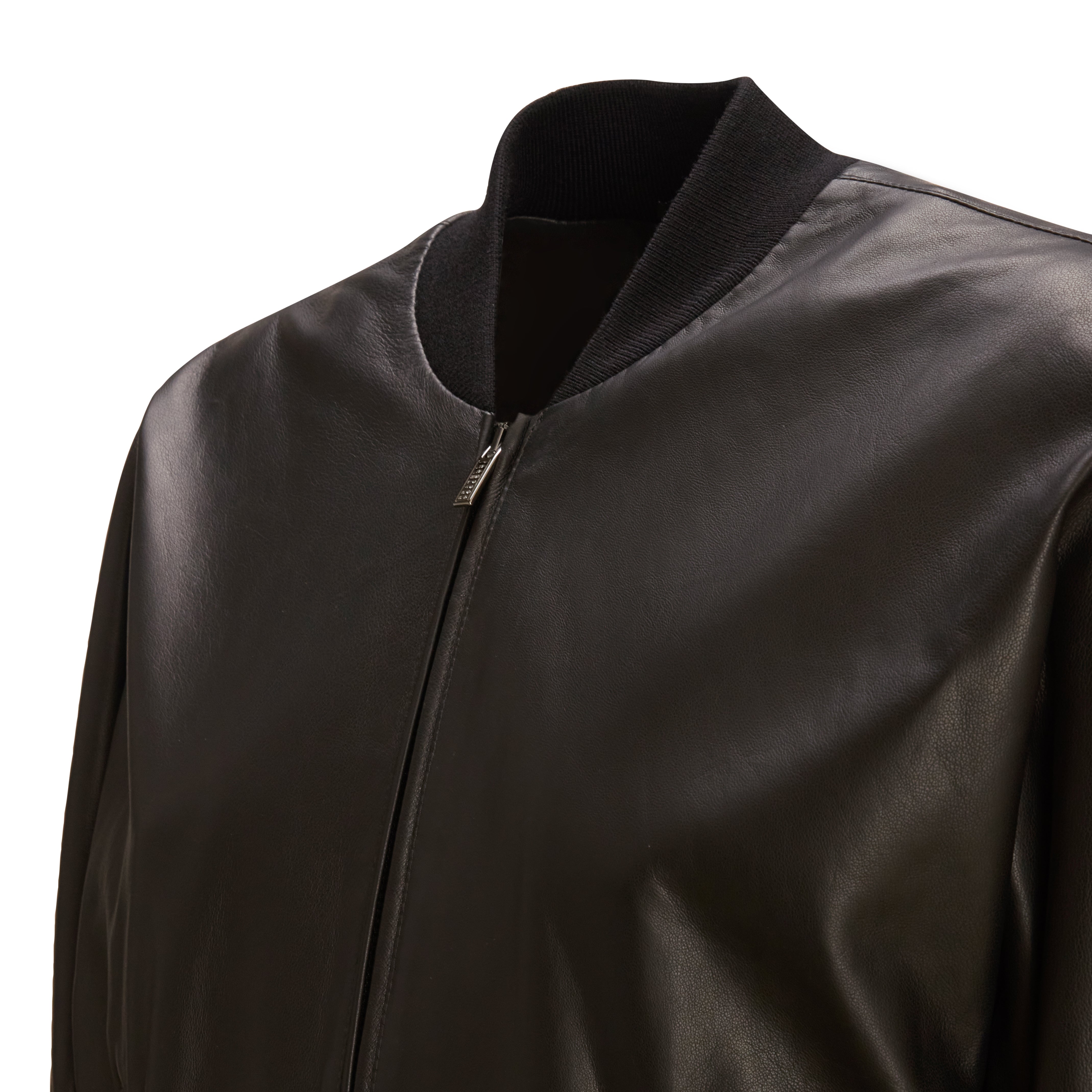 F.lli Rossetti Bomber 98411 Nappa Nera Donna Cropped Zip