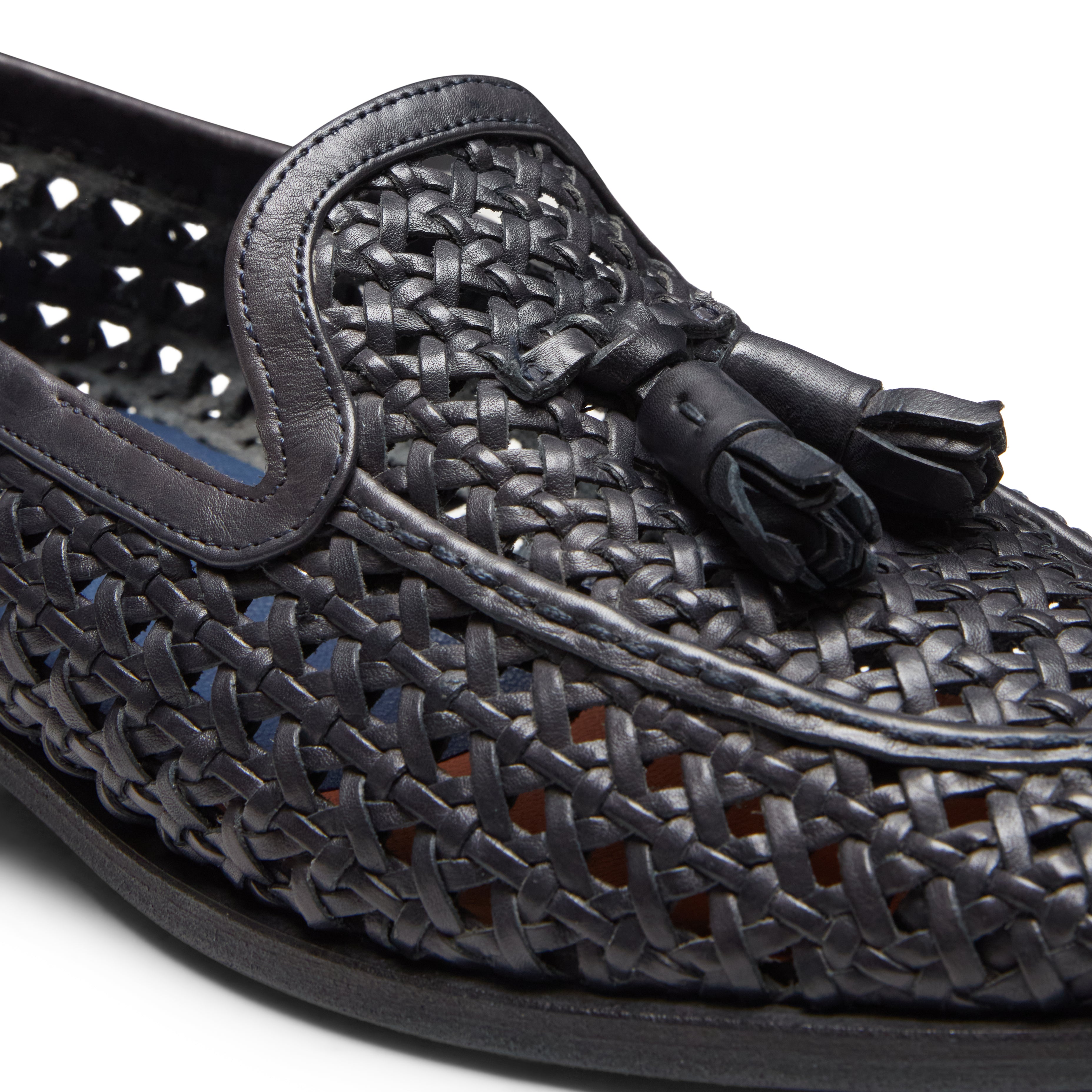 F.lli Rossetti Brera 14296 Mocassino Uomo Blu Intrecciato