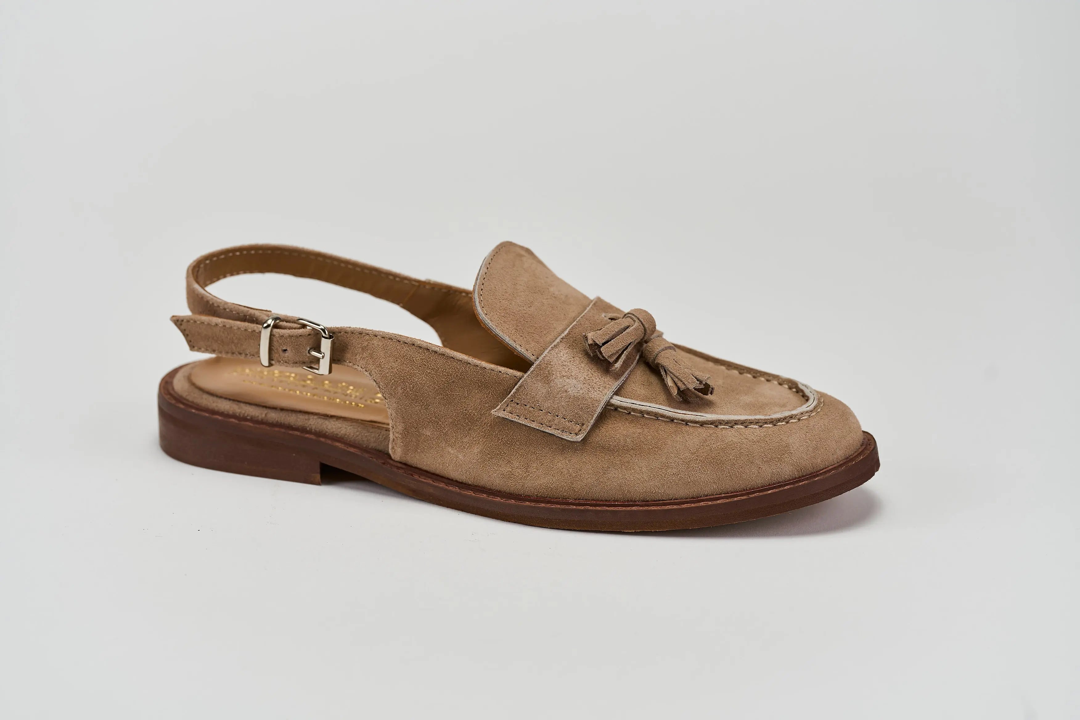 Sandro Barbera 327-04 sandali camoscio sabbia donna