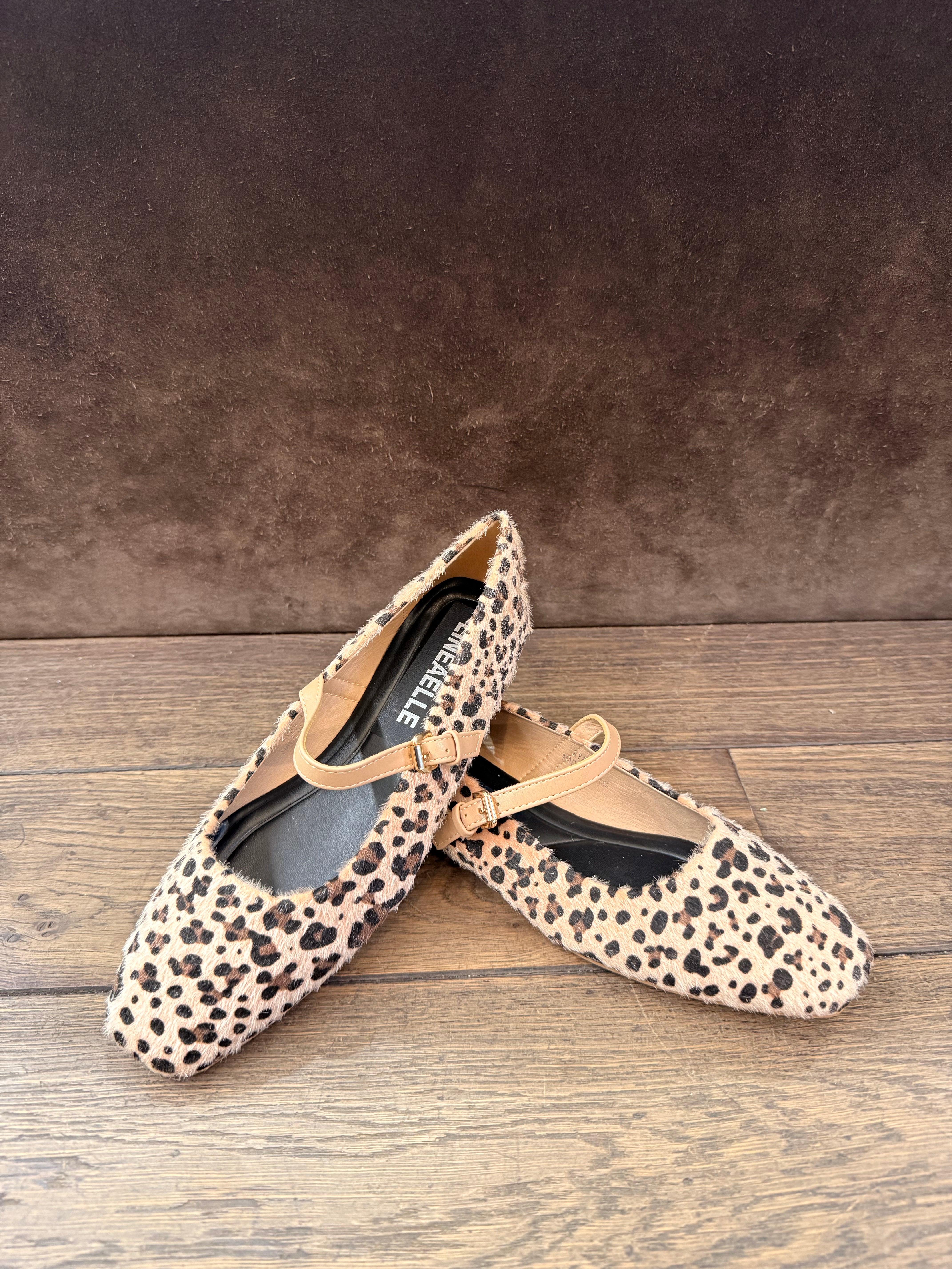 Linea Elle Leo ballerine donna animalier sottopiede imbottito