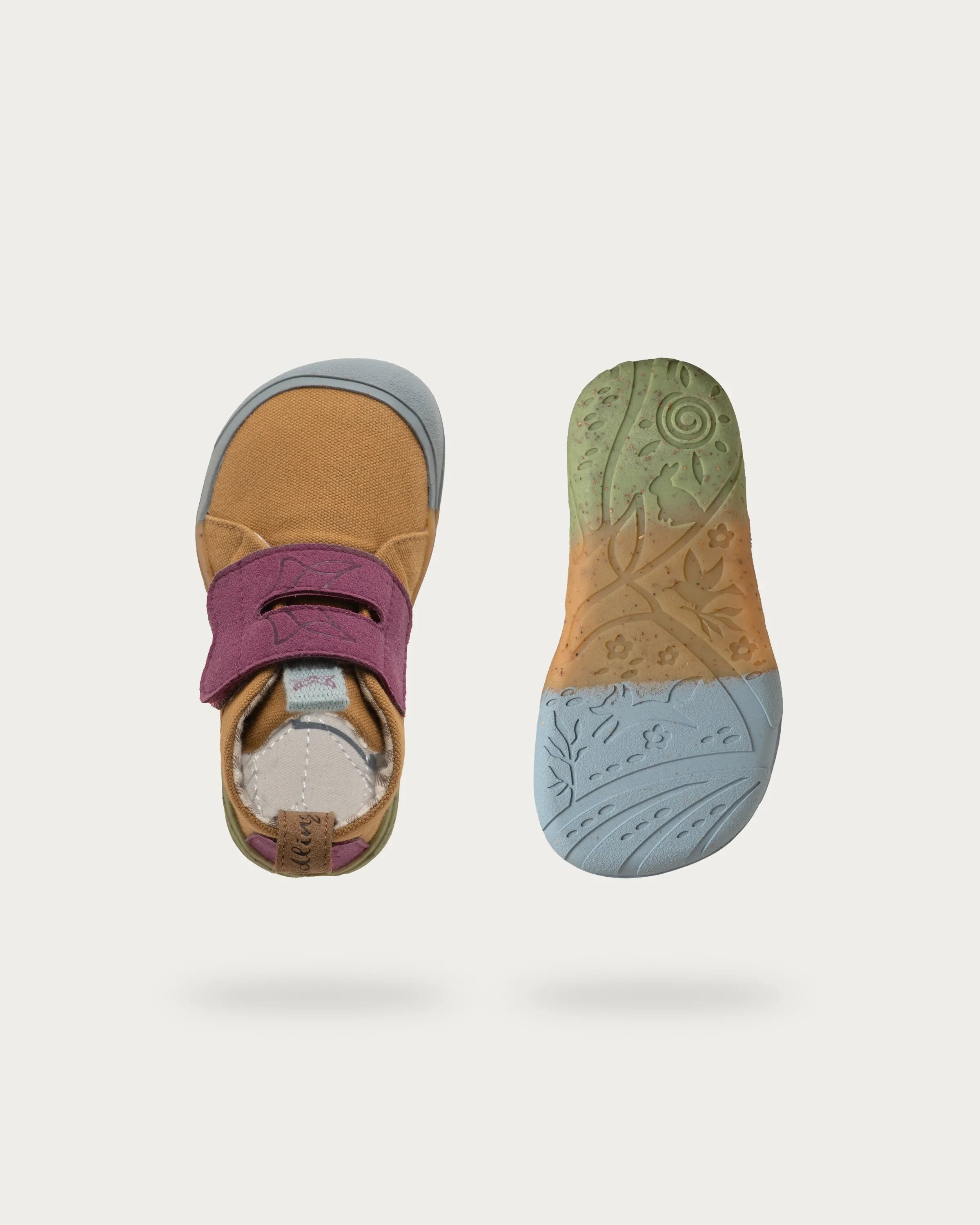Wildling Shoes Robulo Camel scarpe bimbi cotone