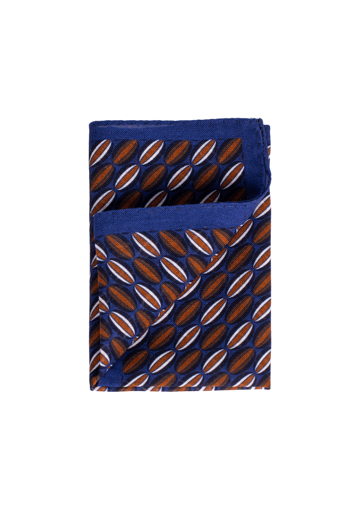 Stefano Bemer Pocket Squares pochette lana blu arancione