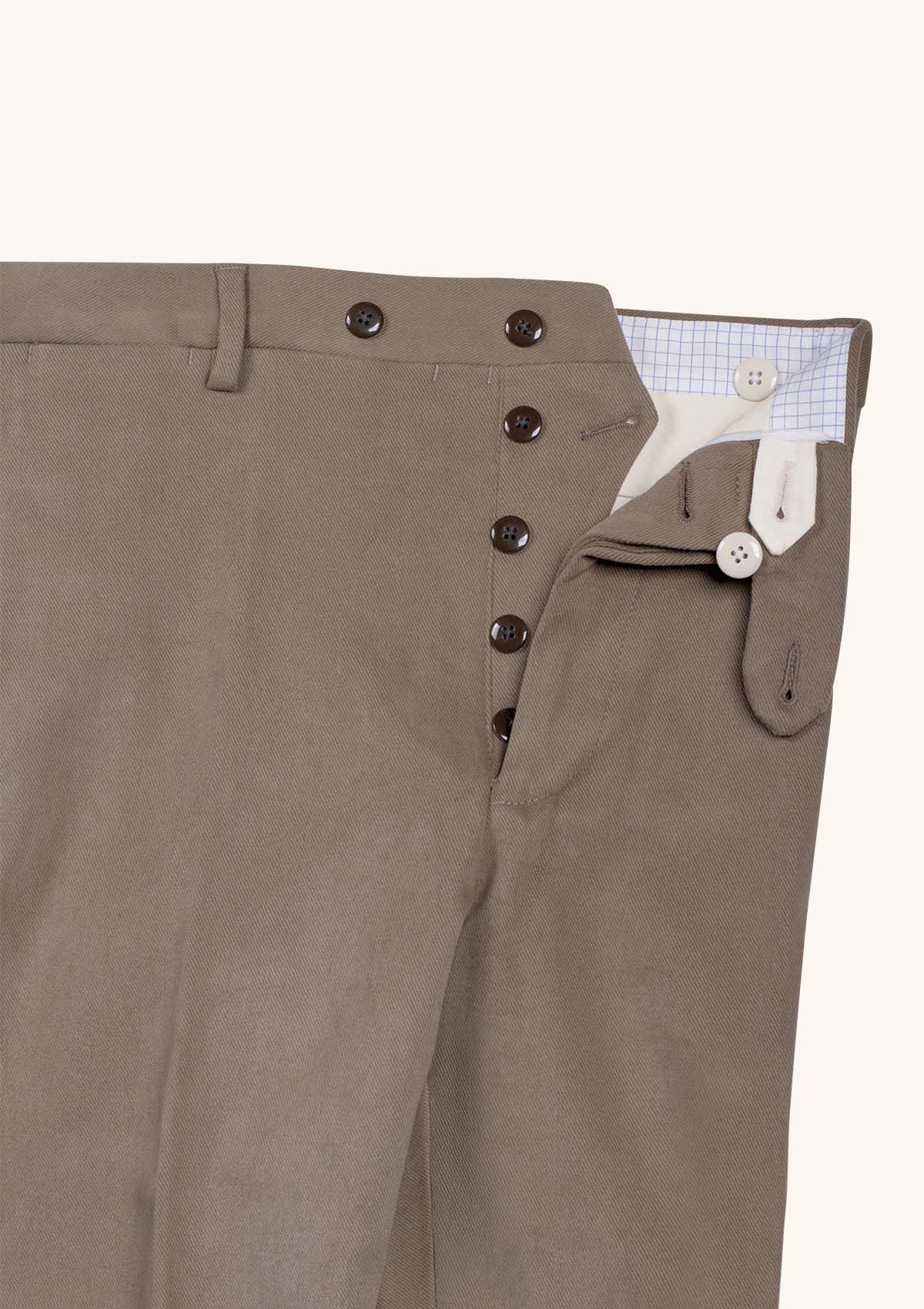Stefano Bemer Trousers SV3065 pantaloni cotone taupe