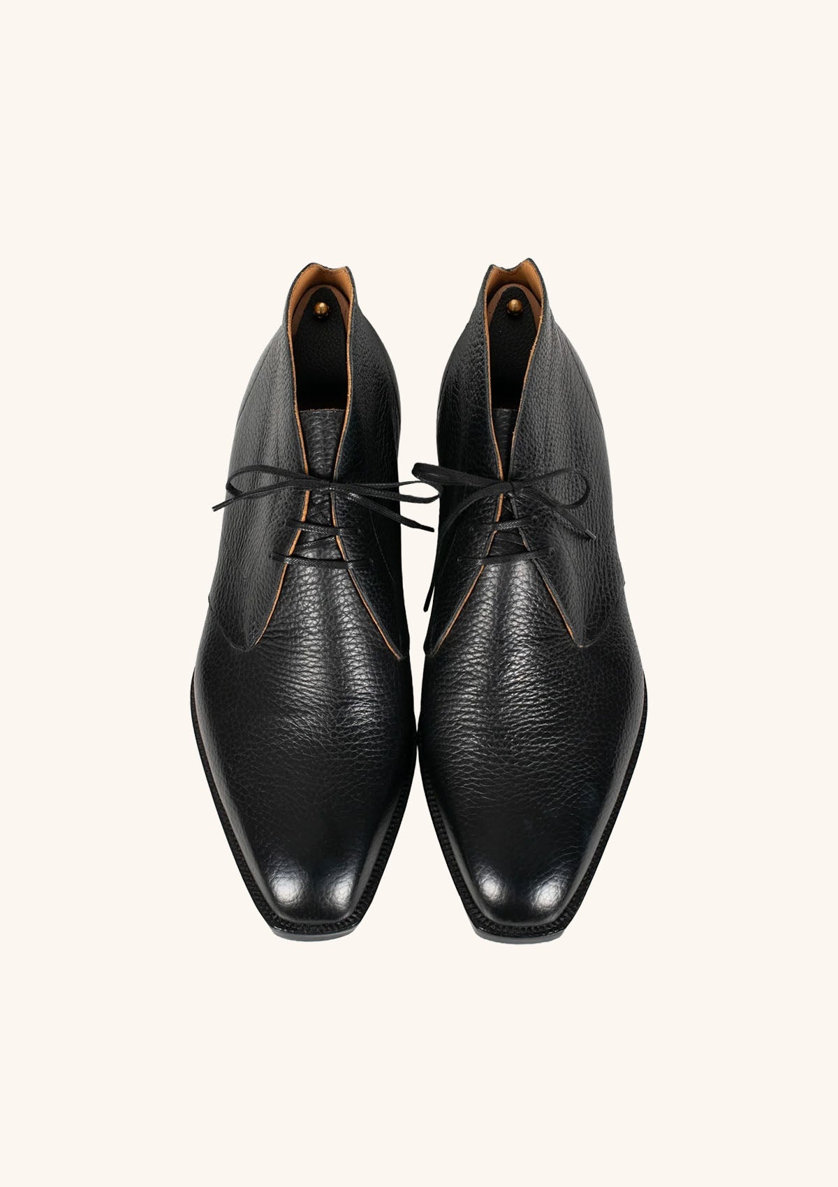 Stefano Bemer Boots T7230 stivaletti chukka neri pelle cervo