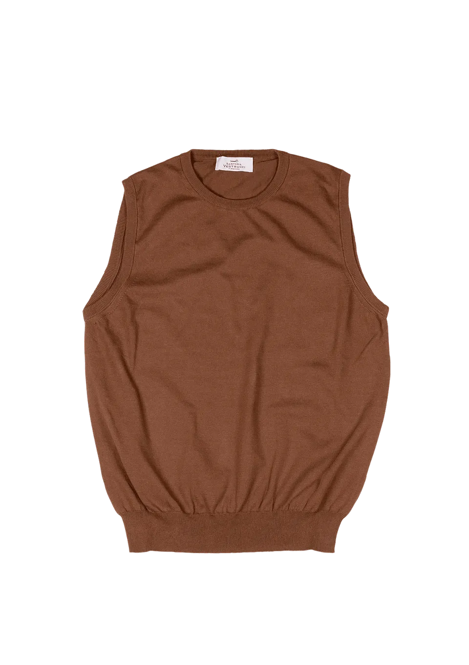 Stefano Bemer Blazers SV7013 gilet cotone marrone girocollo
